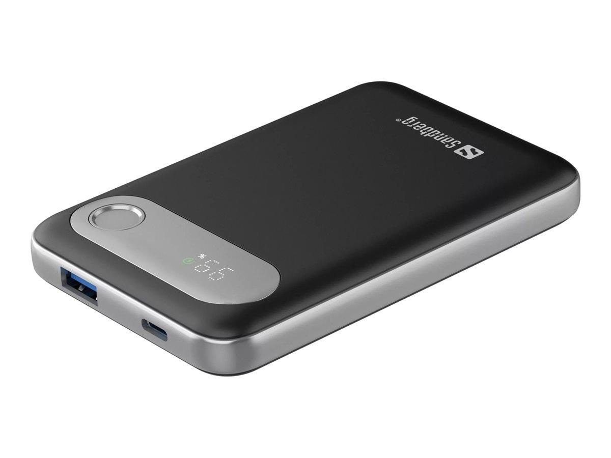 Sandberg Travel Powerbank 10000 Pd20w - 10000 Mah - Powerbank Akku Schwarz 421-16