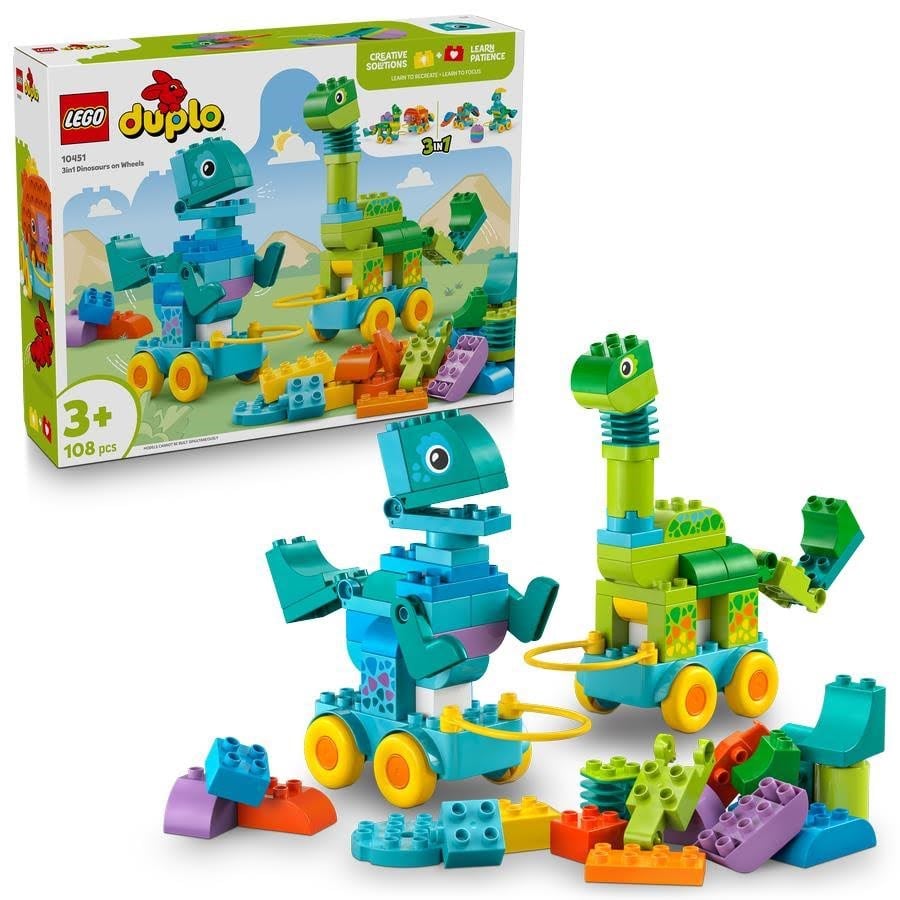 Lego Duplo 10451 Dinos Auf Rädern 3-in-1-set