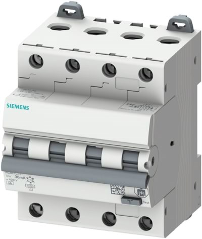 Siemens Rcbo Combi Switch 3P+N 30ma 6ka C16a - Komponenten Fuer Schaltkaesten Und Schraenke