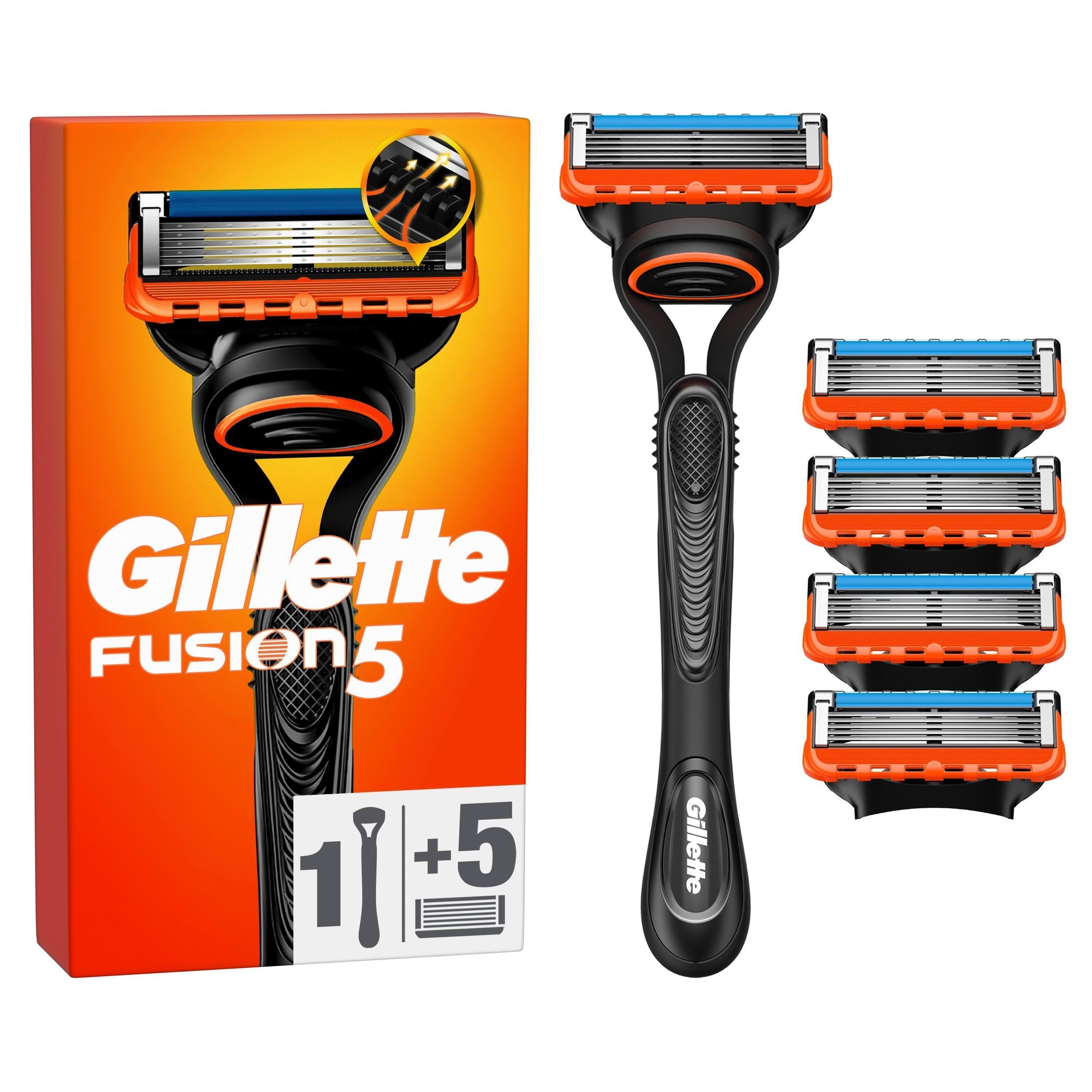 Gillette Fusion5 Manual Handle - 5 Blades - Rasierausstattung