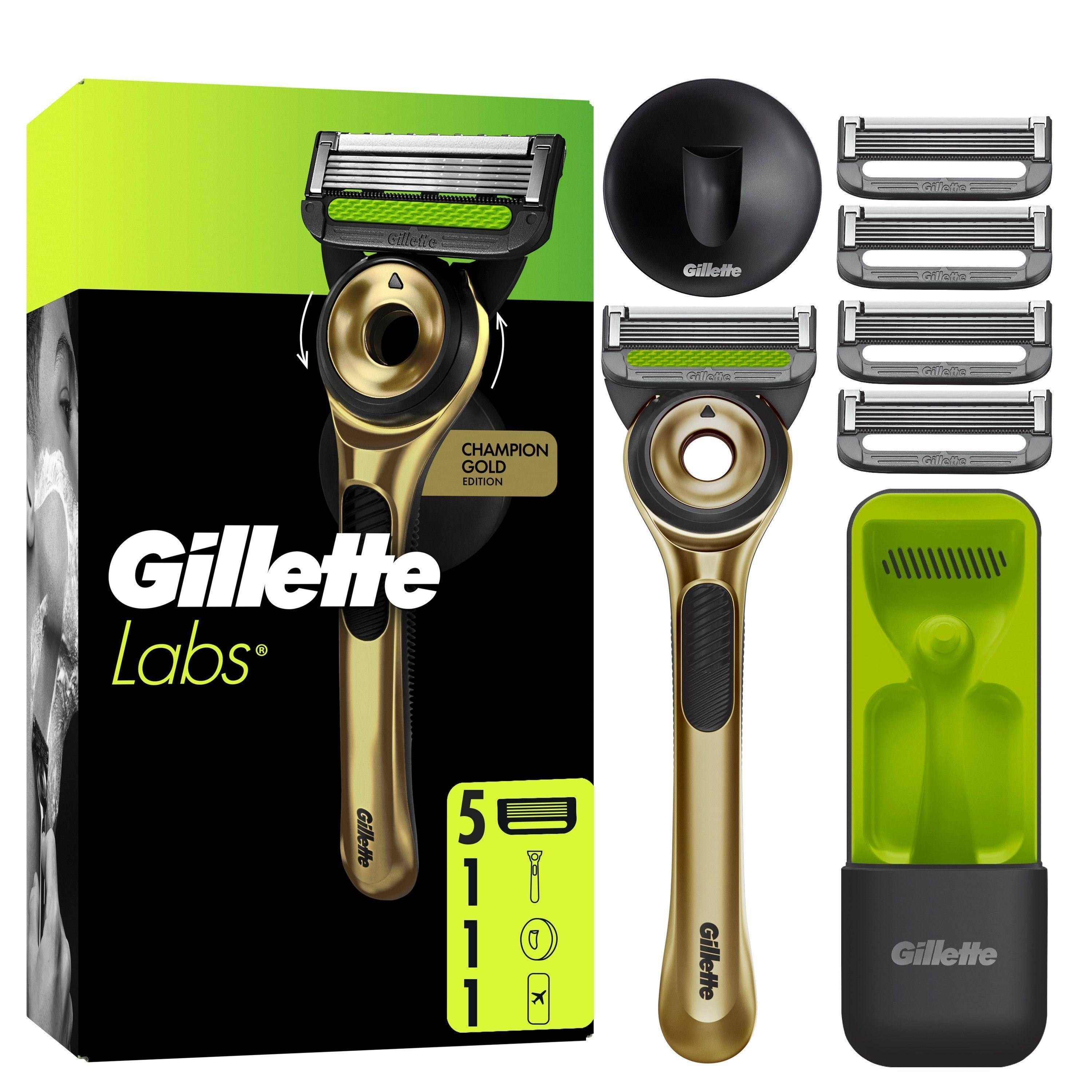 Gillette Labs Razor 5 Blades + Hanger Gold - Rasierausstattung