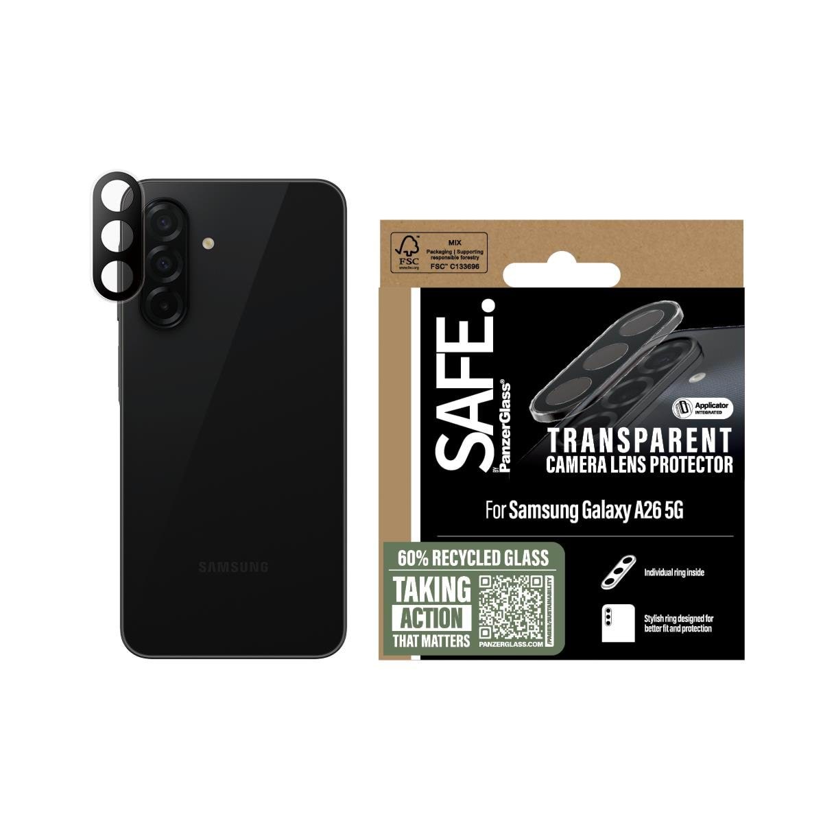 Safe by Panzerglass Camera Lens Protector Transparent Samsung Galaxy A26 5G - Handys Schutzfolie