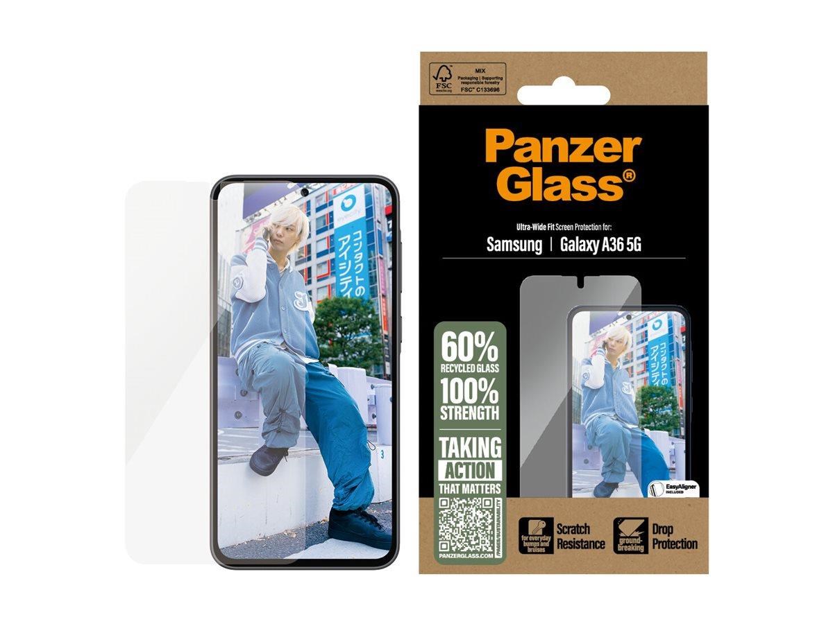 Panzerglass Screen Protector Samsung Galaxy A36 5G | Ultra-wide Fit - Handys Schutzfolie Pgrnuwfg38083