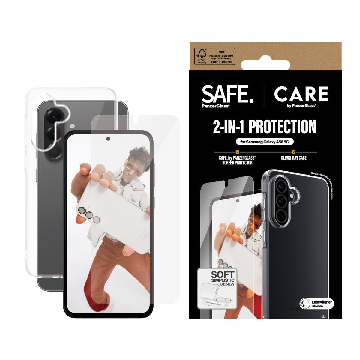Care by Panzerglass Fashion 2-in-1 Bundle Samsung Galaxy A56 5G - Handys Schutzfolie Crrcanug38380