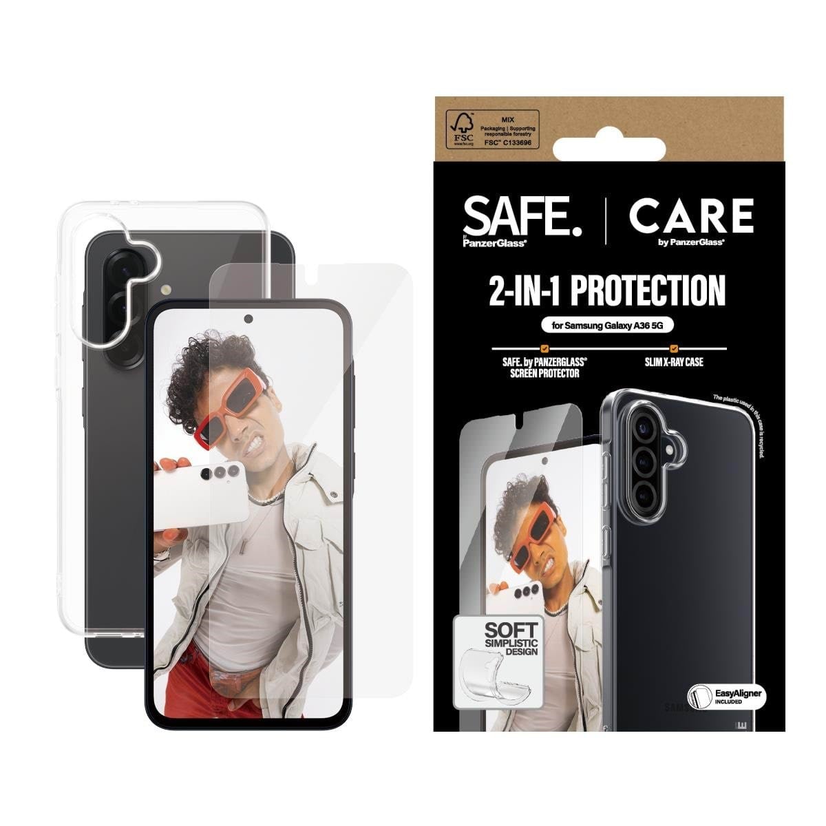 Care by Panzerglass Fashion 2-in-1 Bundle Samsung Galaxy A36 5G - Handys Schutzfolie