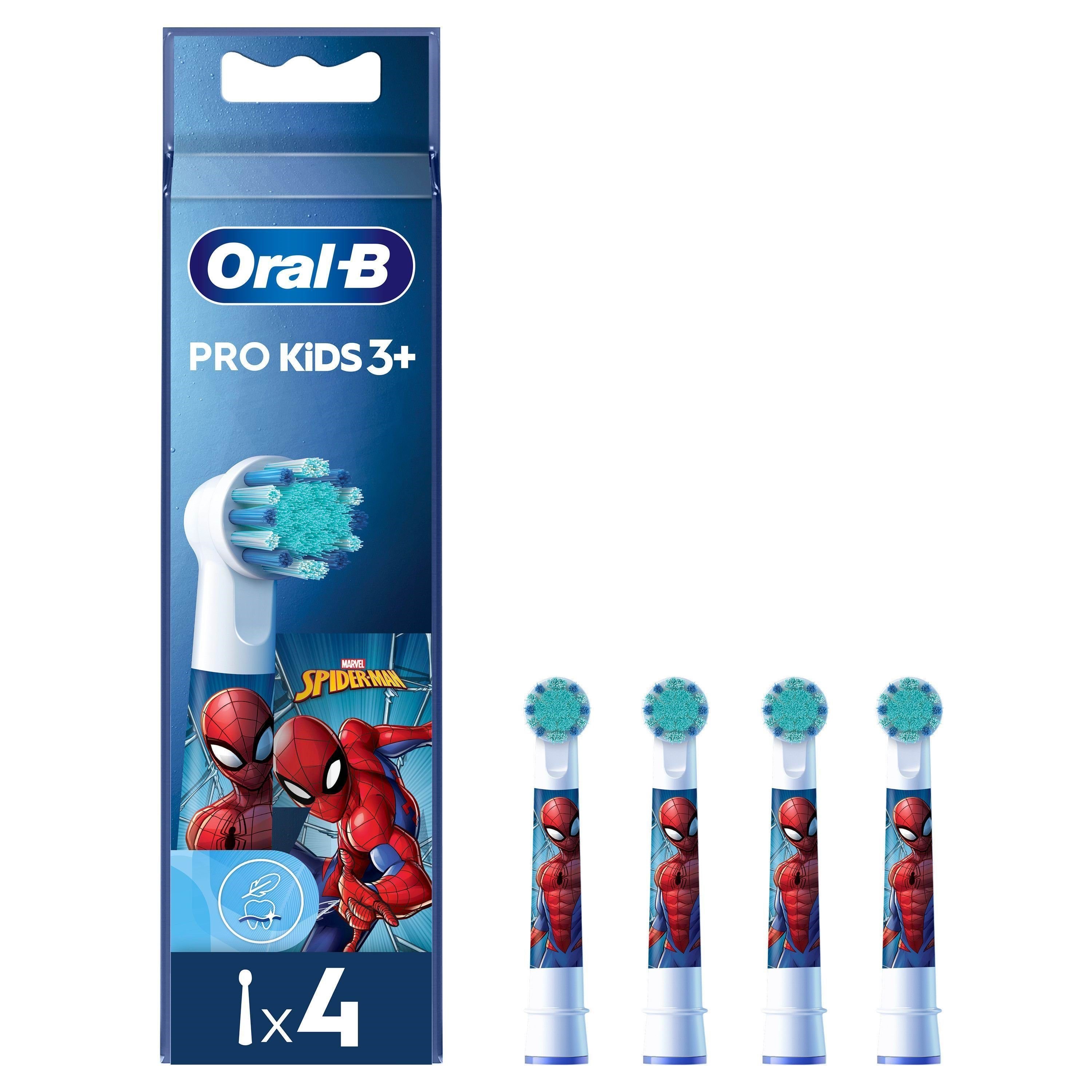 Oral-b Bürstenköpfe Spiderman Kids3+ - 4 Pcs - Elektrische Zahnbuersten