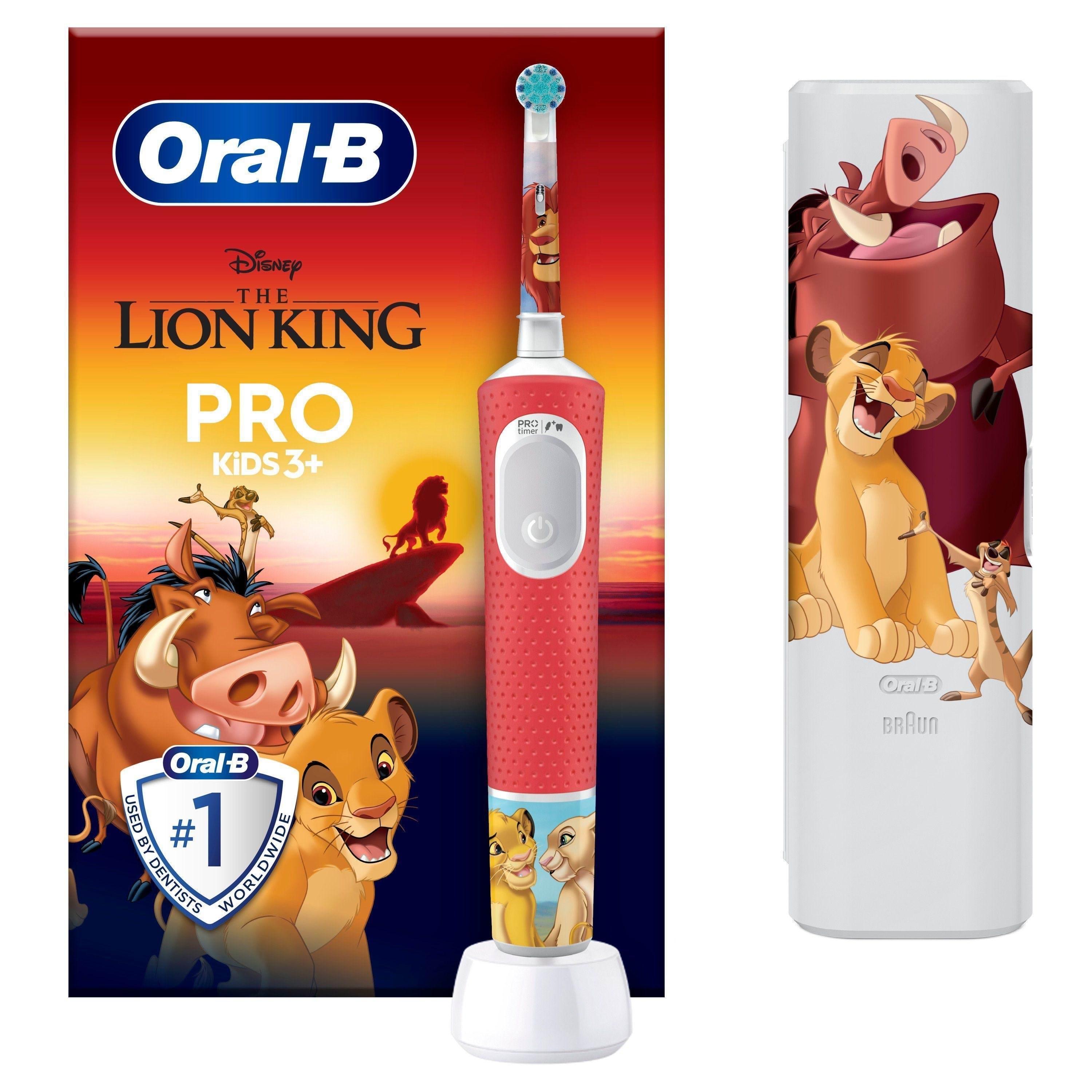 Oral-b Elektrische Zahnbürste Vitality Pro Kids Lion King Travel Case - Elektrische Zahnbuersten
