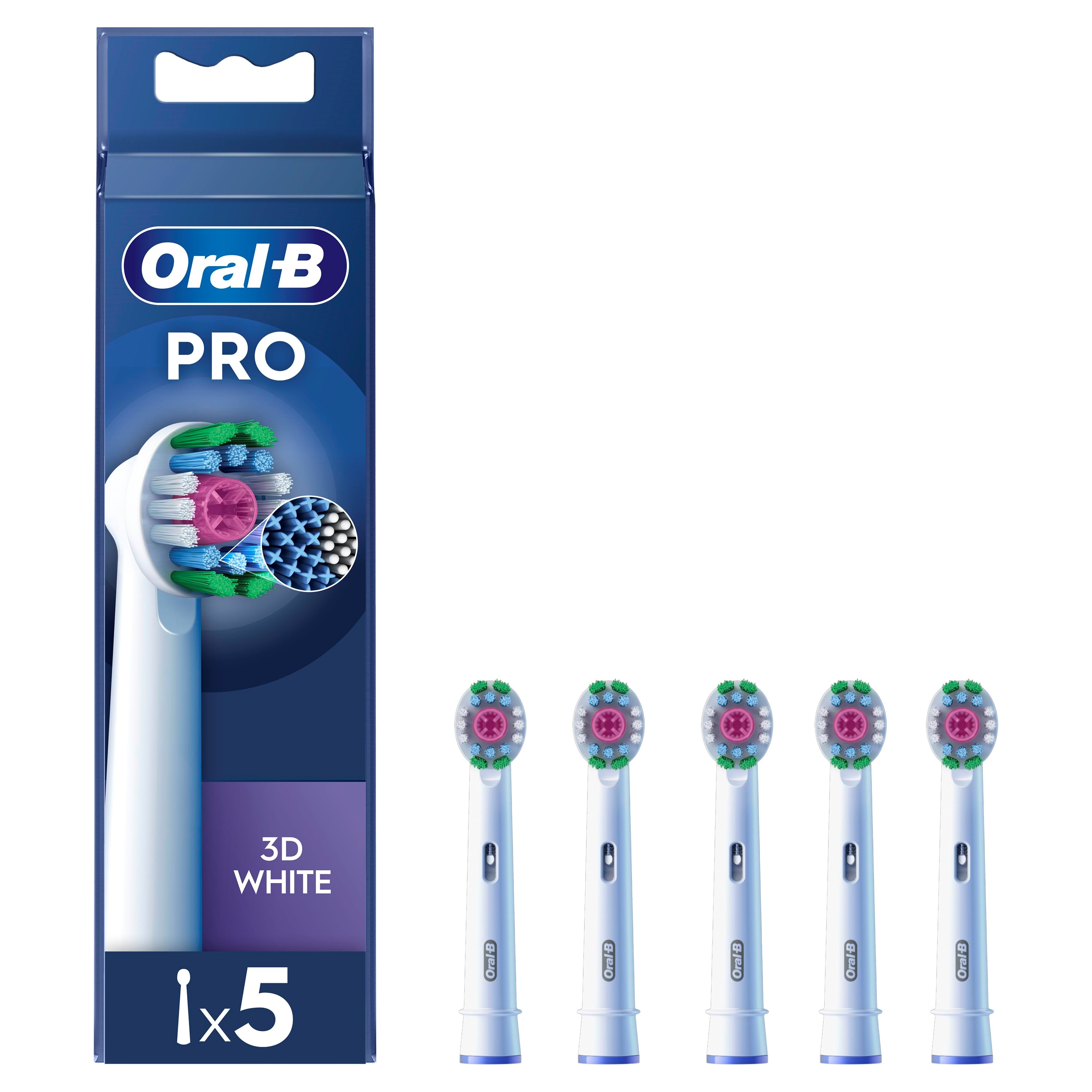 Oral-b Bürstenköpfe 3D White - 5 Pcs - Elektrische Zahnbuersten 8006540894712
