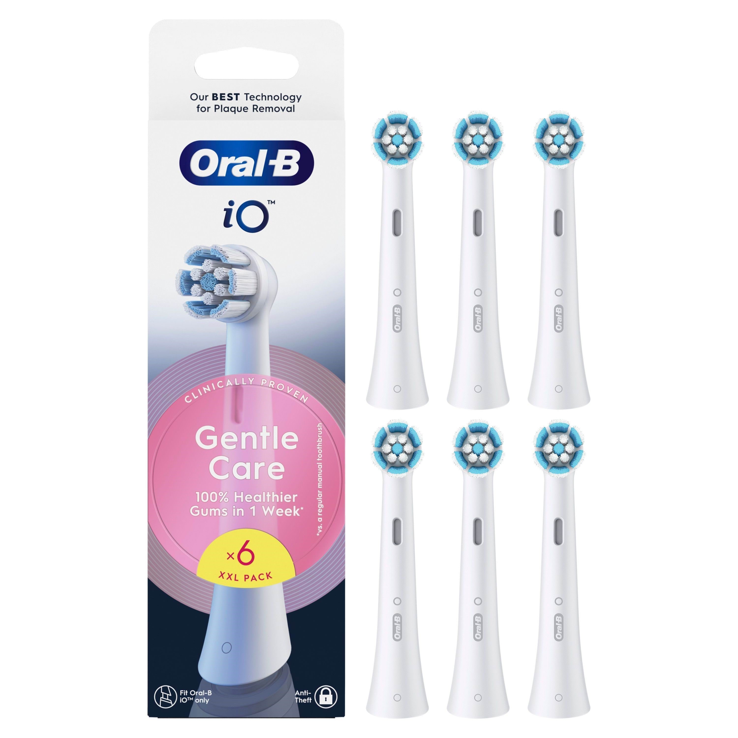 Oral-b Bürstenköpfe iO Gentle Care - 6 Pcs - Elektrische Zahnbuersten