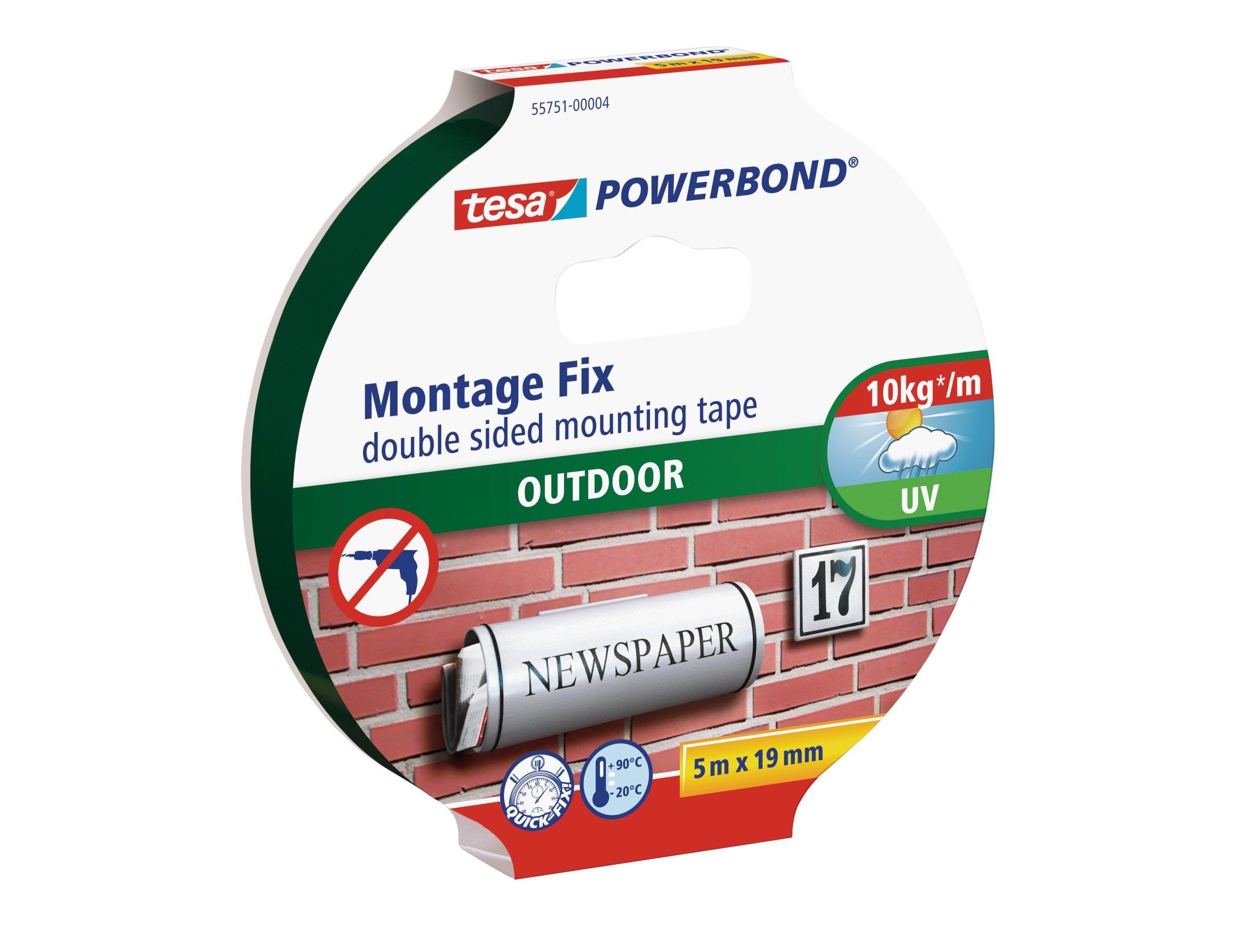 Tesa Powerbond Double Sided Mounting Tape 19mm x 5m - Klebeband Und Kleber