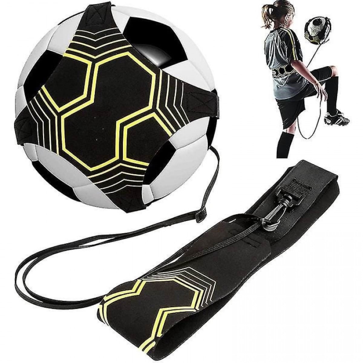 Pro Elastic Training Band For Football - Yellow/black - Gadget