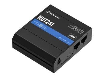 Teltonika Rut241 Esim - Wireless Router - Wwan - Wi-fi - 2G 3G 4G - Din Rail Mountable - Wireless Router N Standard - 802.11n - Wlan Router 