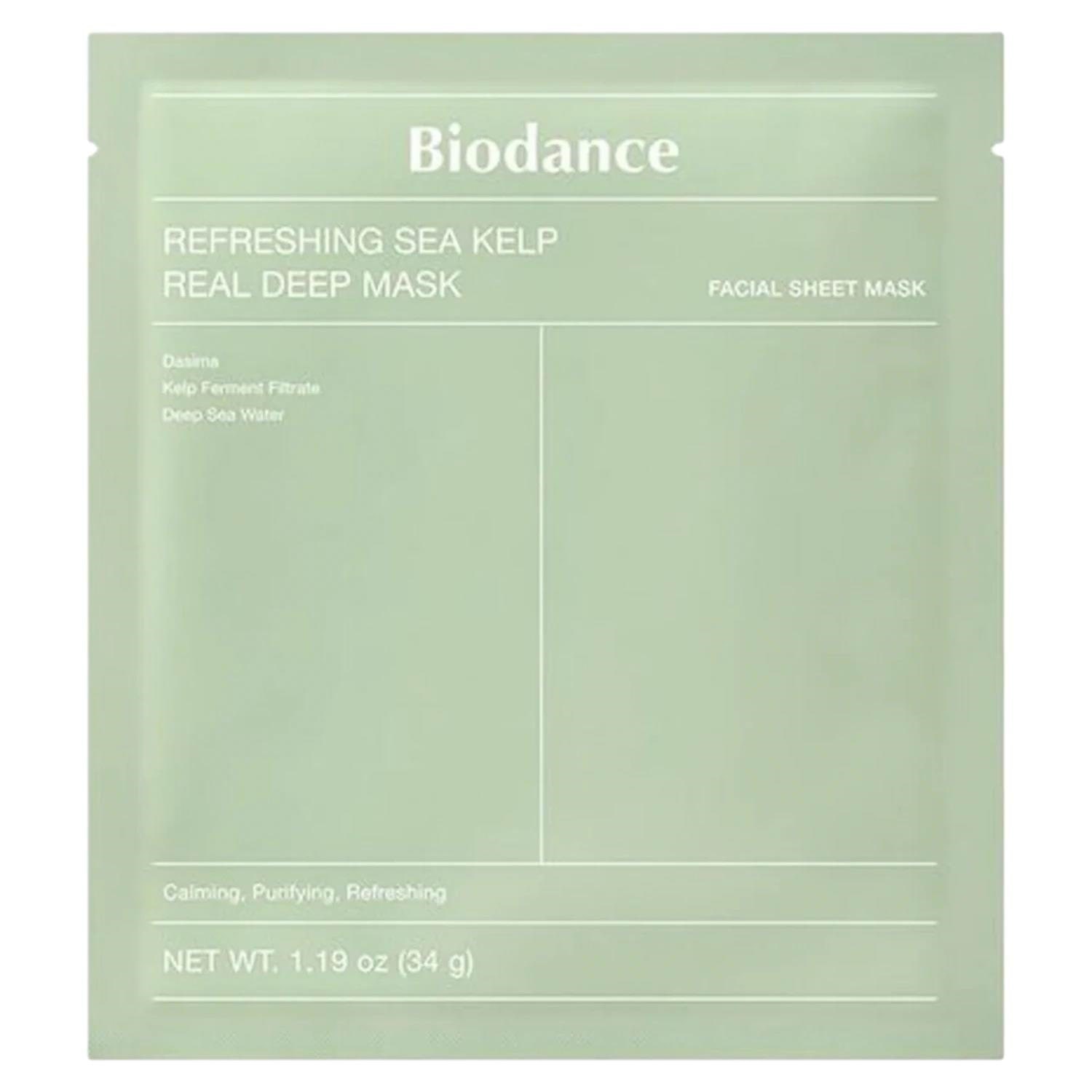Biodance Refreshing Sea Kelp Real Deep Mask 4 Pcs. - Gesichtspflege 8809937361480