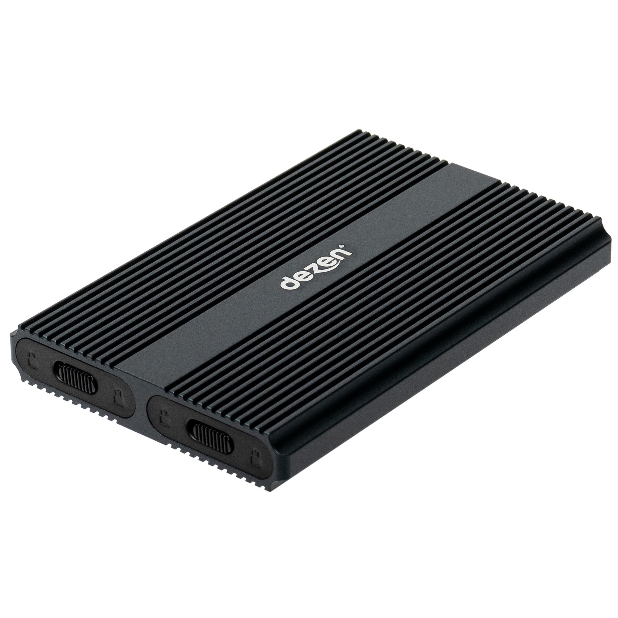 Dezen M.2 Premium Nvme Dual Enclosure Usb 3.2 Gen 2 - Schwarz - Festplatten Zubehoer Dz-pre-m22n-blk