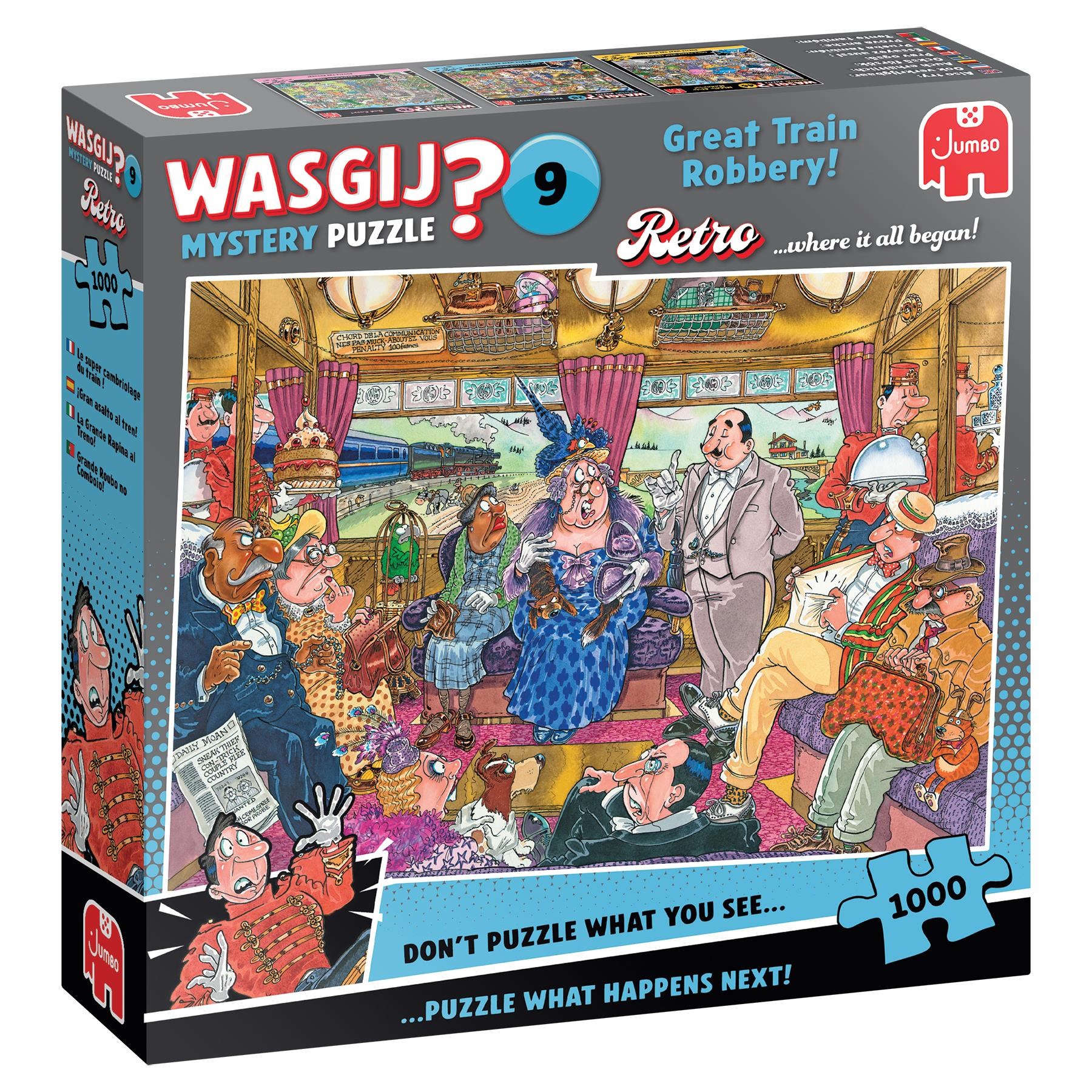 Wasgij Retro Mystery 9 The Great Train Robbery! (1000) - Puzzle