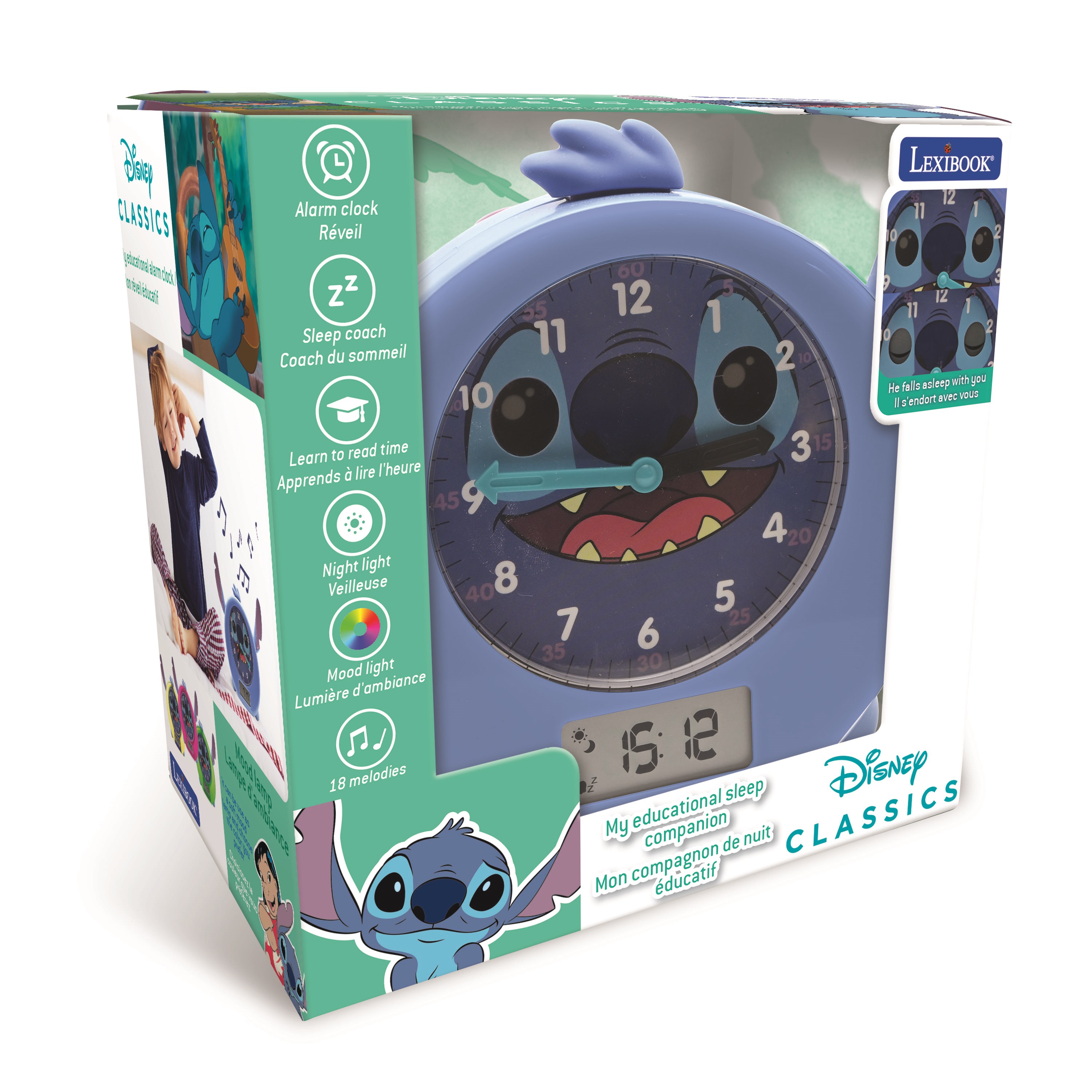 Stitch Sleep Trainer Clock - Kinderzimmer 10322