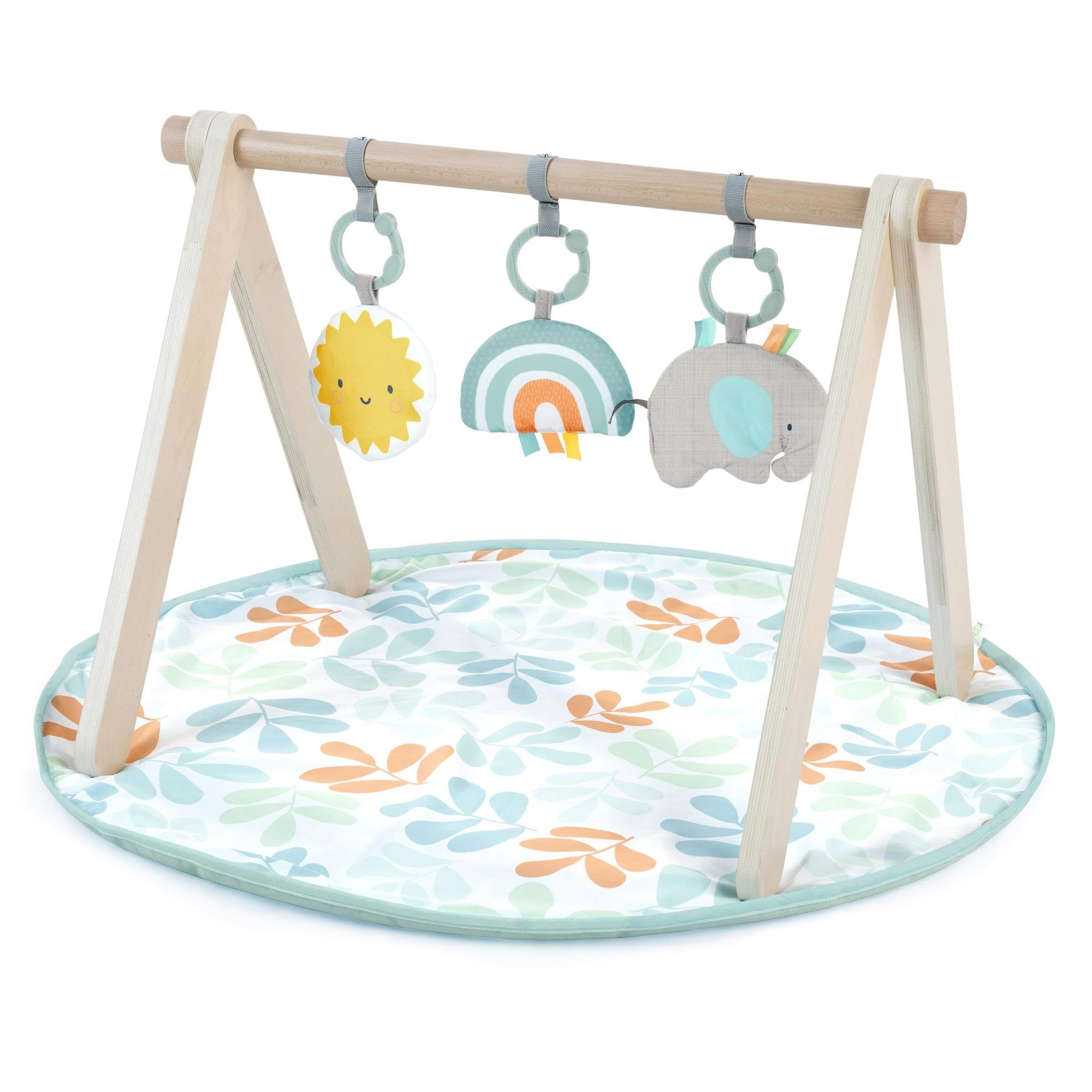Ingenuity Sun Valley Wooden Toy Arch & Play Mat - Babypflege In-13122