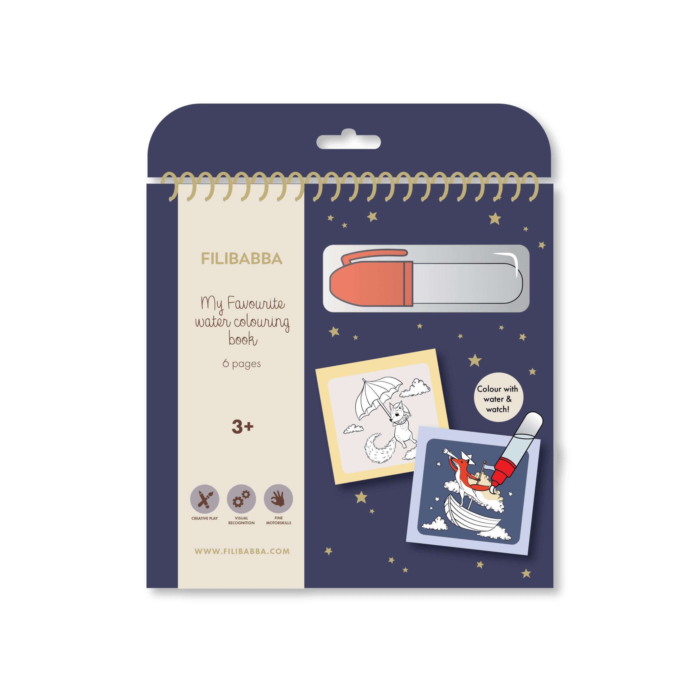 Filibabba Wassermalbuch - Dreamy Adventurers - Babypflege