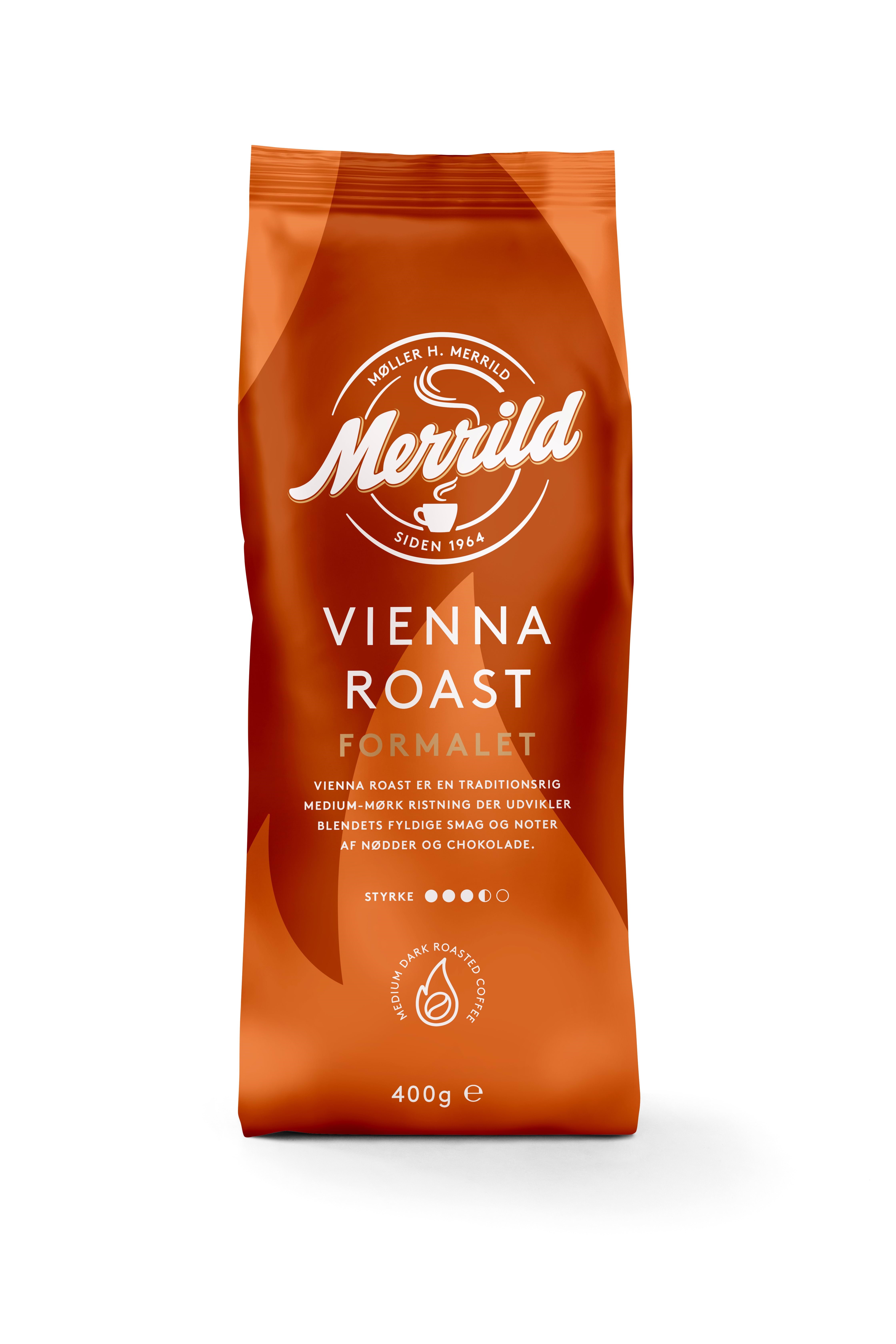 Merrild Vienna Roast - 400 g - Kaffeezubereitung Orange 70230