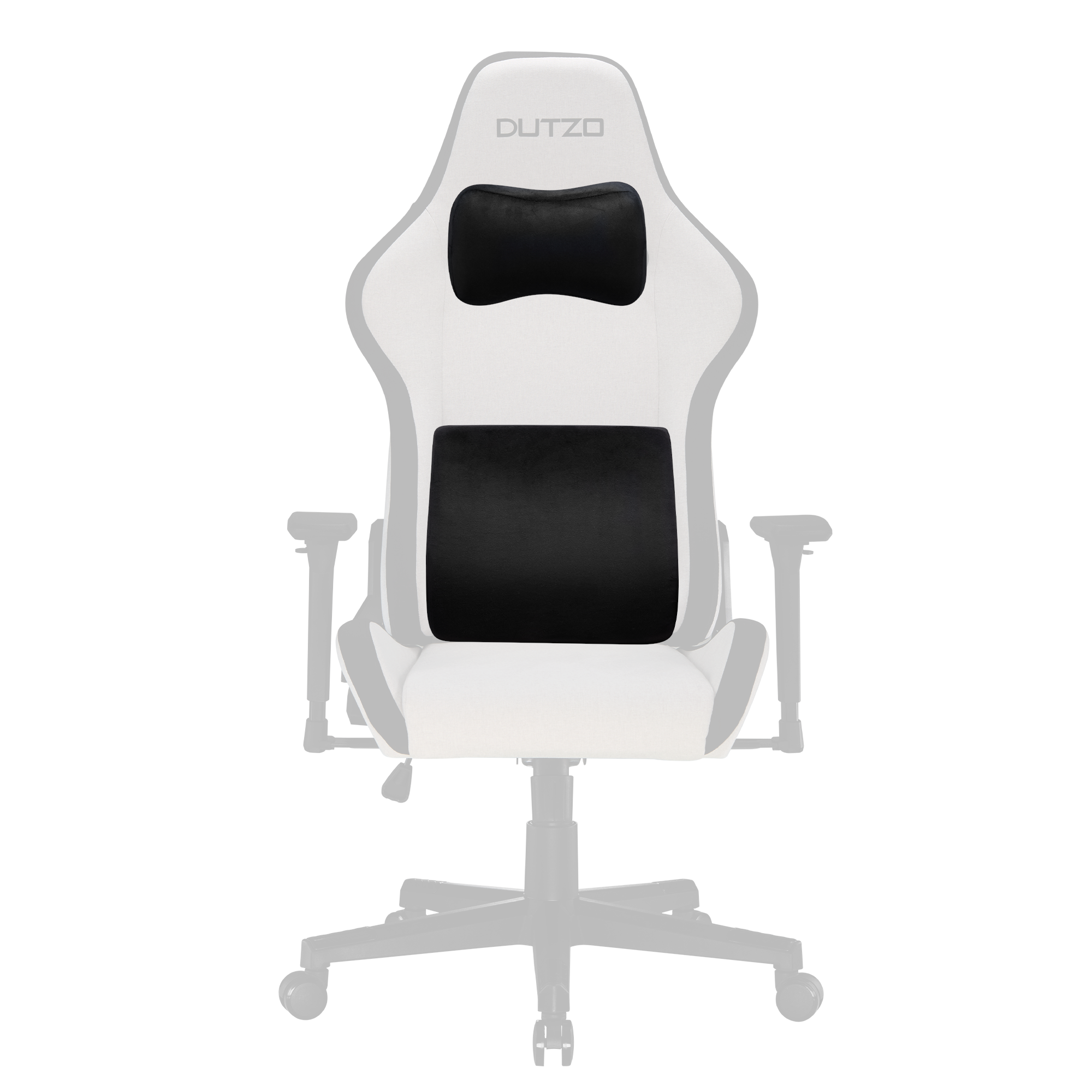 Dutzo Lenden- Und Nackenkissen-set Für Gaming-stühle - Schwarz - Weichschaum - Gaming Stuehle