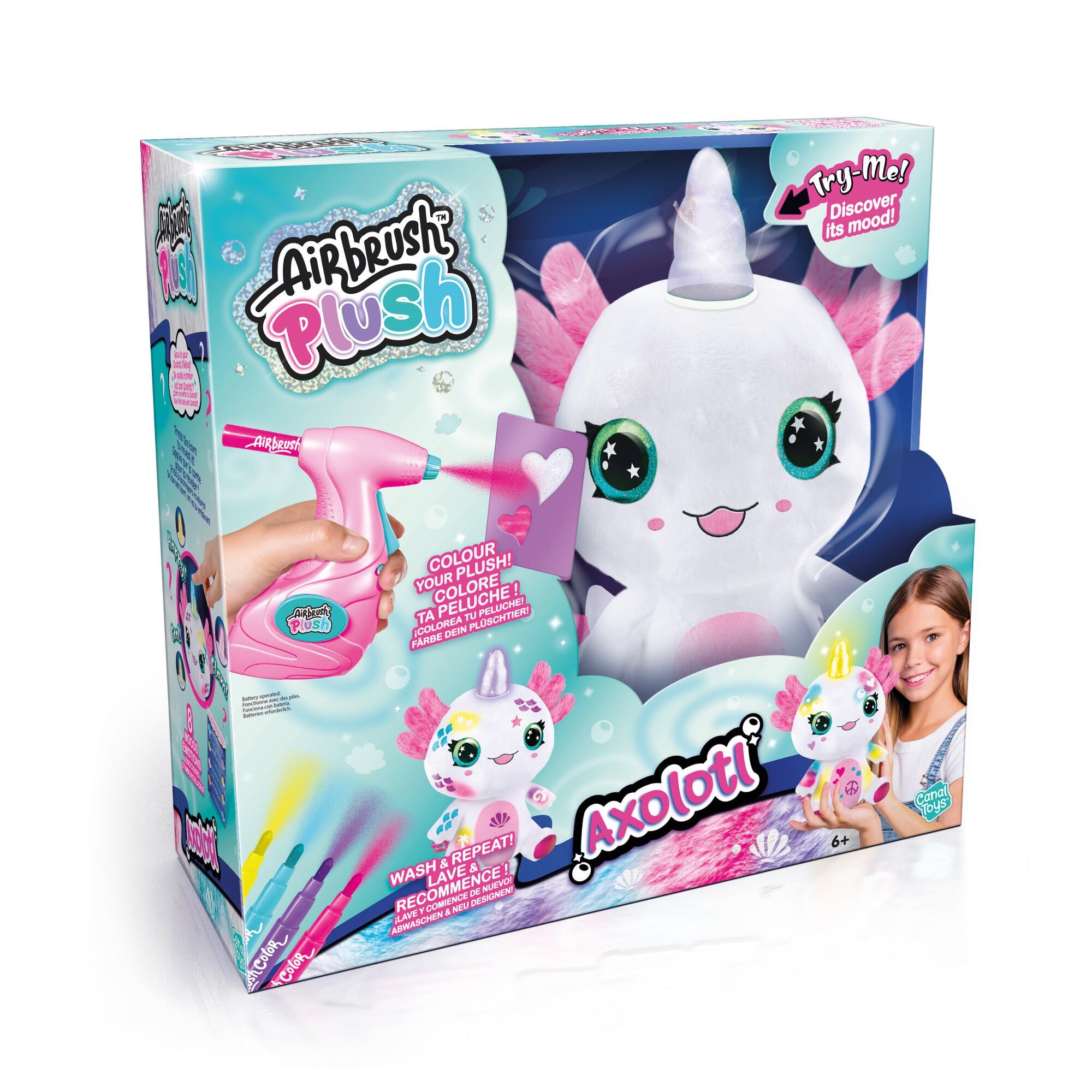Airbrush Plush Axolotlcorn - Kreativ Spiele