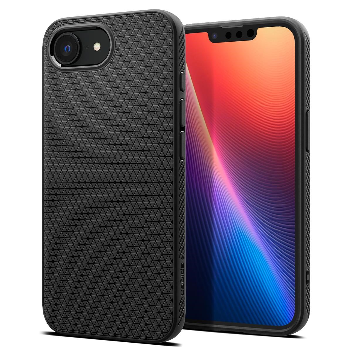 Spigen Liquid Air - Matte Black - Iphone 17e/16e - Handys Cover Cases Acs09161