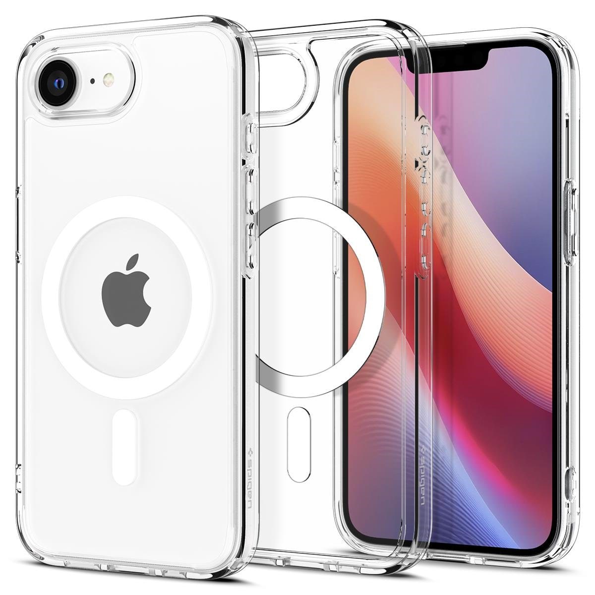 Spigen Ultra Hybrid Magsafe - Clear White - Iphone 17e/16e - Handys Cover Cases Acs09139