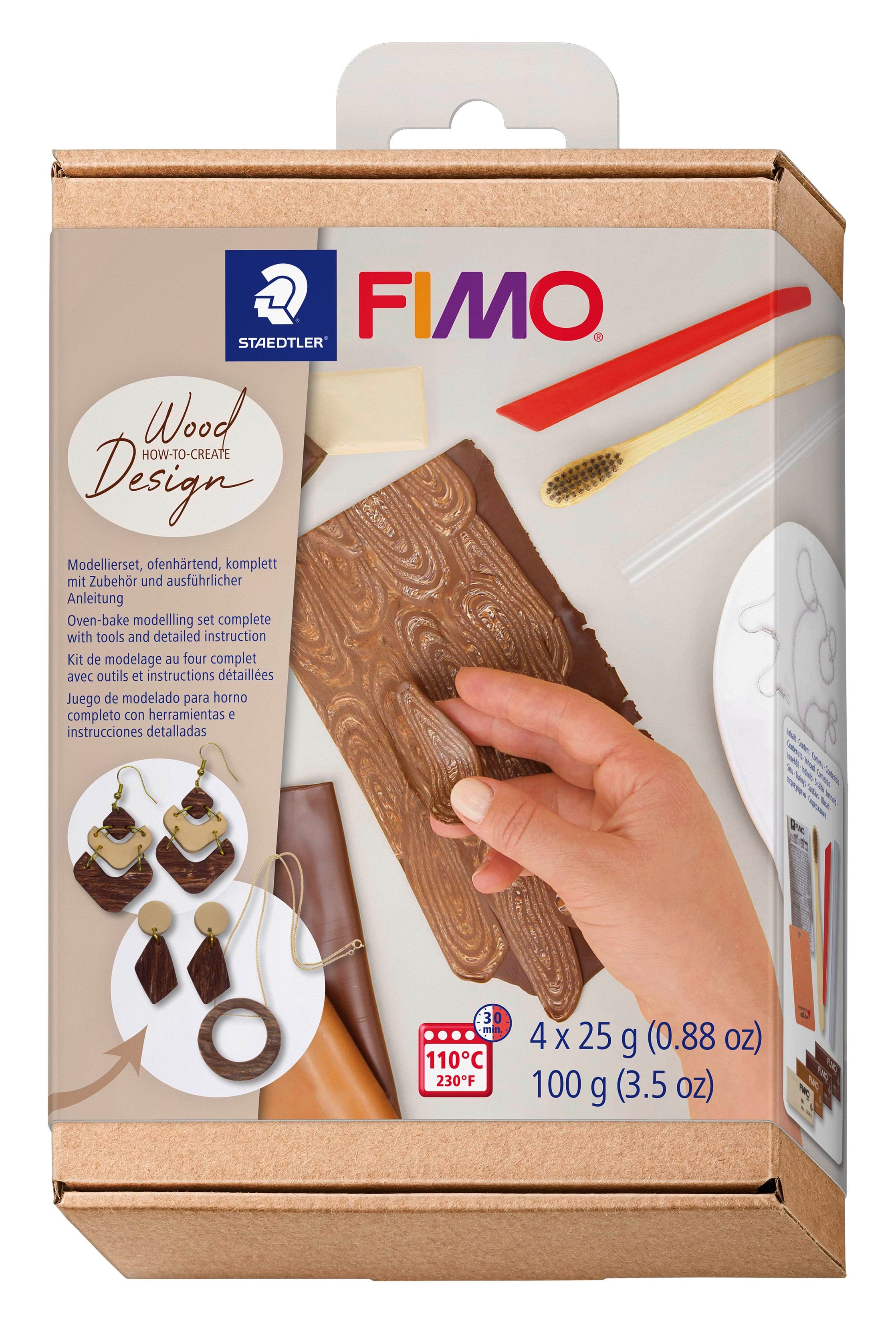 Staedtler Set Mod. Clay Fimo Soft Ht Wood-eff - Hobby Zubehoer
