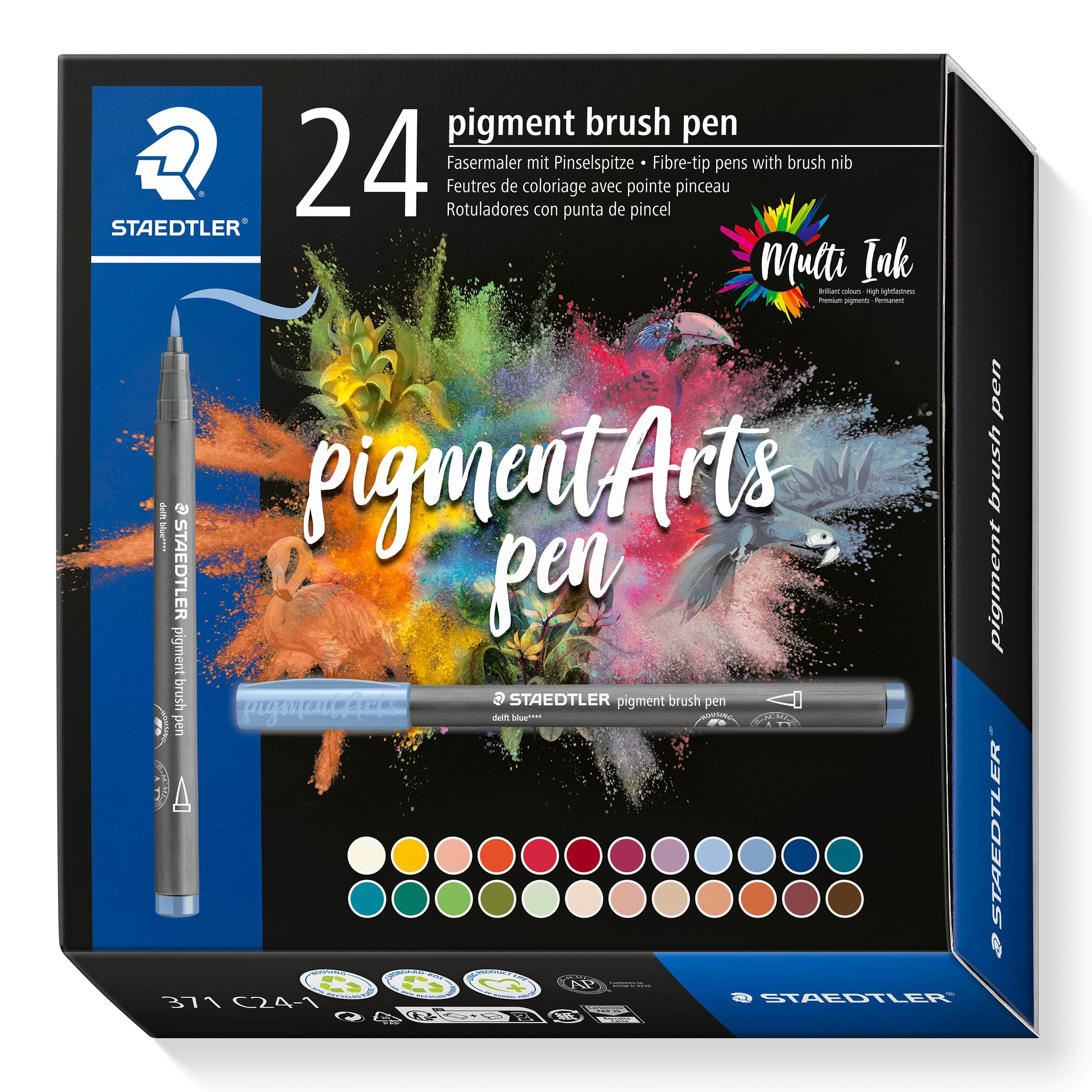 Staedtler Pigment Brush Pen 24pcs - Utensilien Zum Schreiben Und Zeichnen 371 C24-1