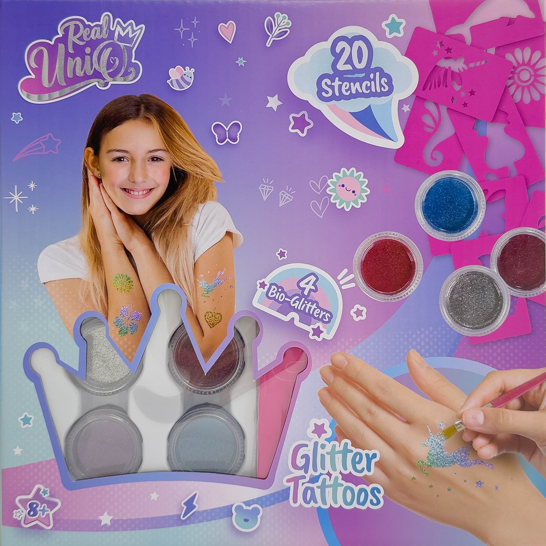 Real Uniq Glitter Tattoos - Kreativ Spiele 30604