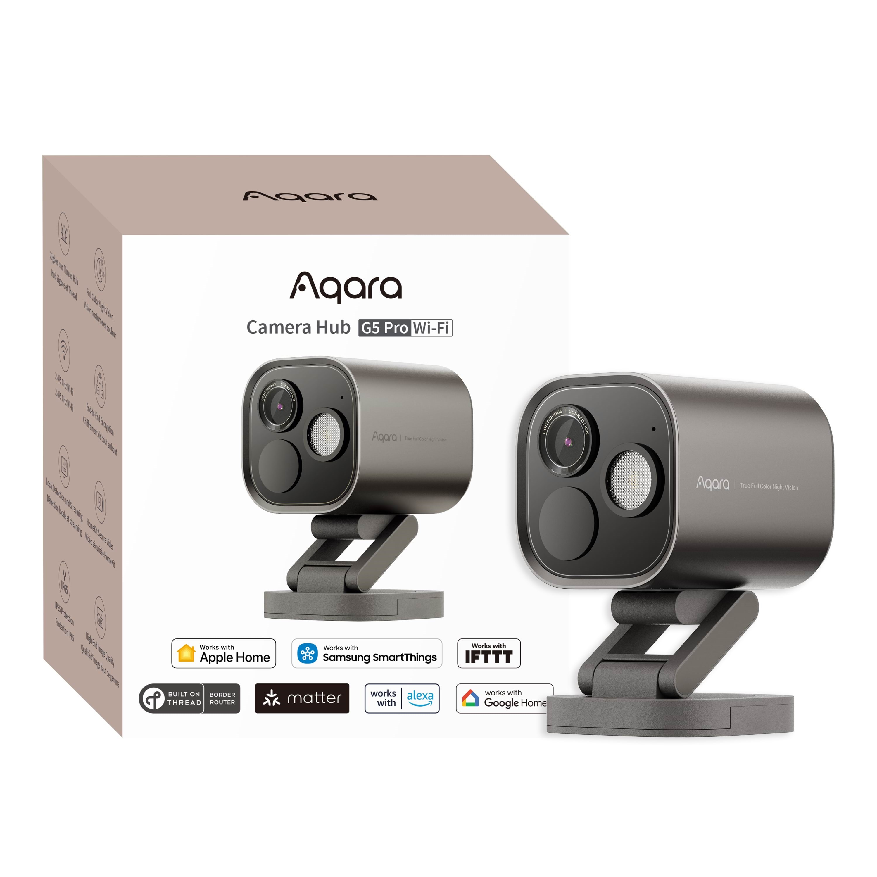 Aqara Camera Hub G5 Pro Wi-fi Shadow Gray - Smart Home Ch-c07d-g