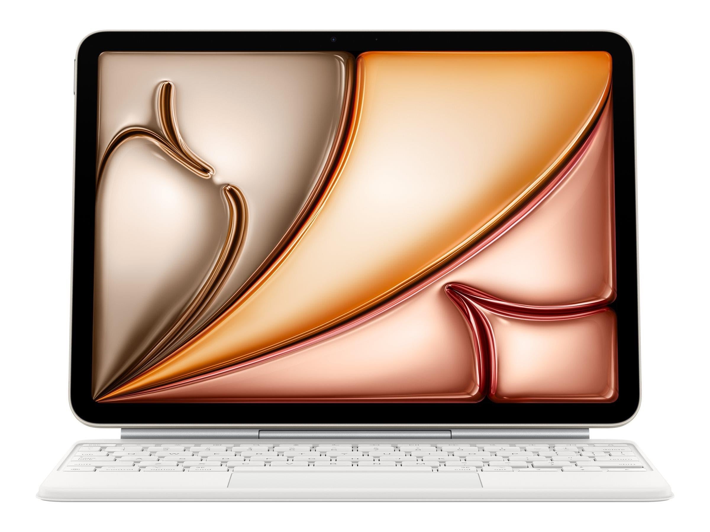 Apple Magic Keyboard For Ipad Air 11" M4 | M3 | M2 - Danish - White - Tastatur & Folio-set - Dänisch - Weiss - Tastaturen Mdfv4dk/a