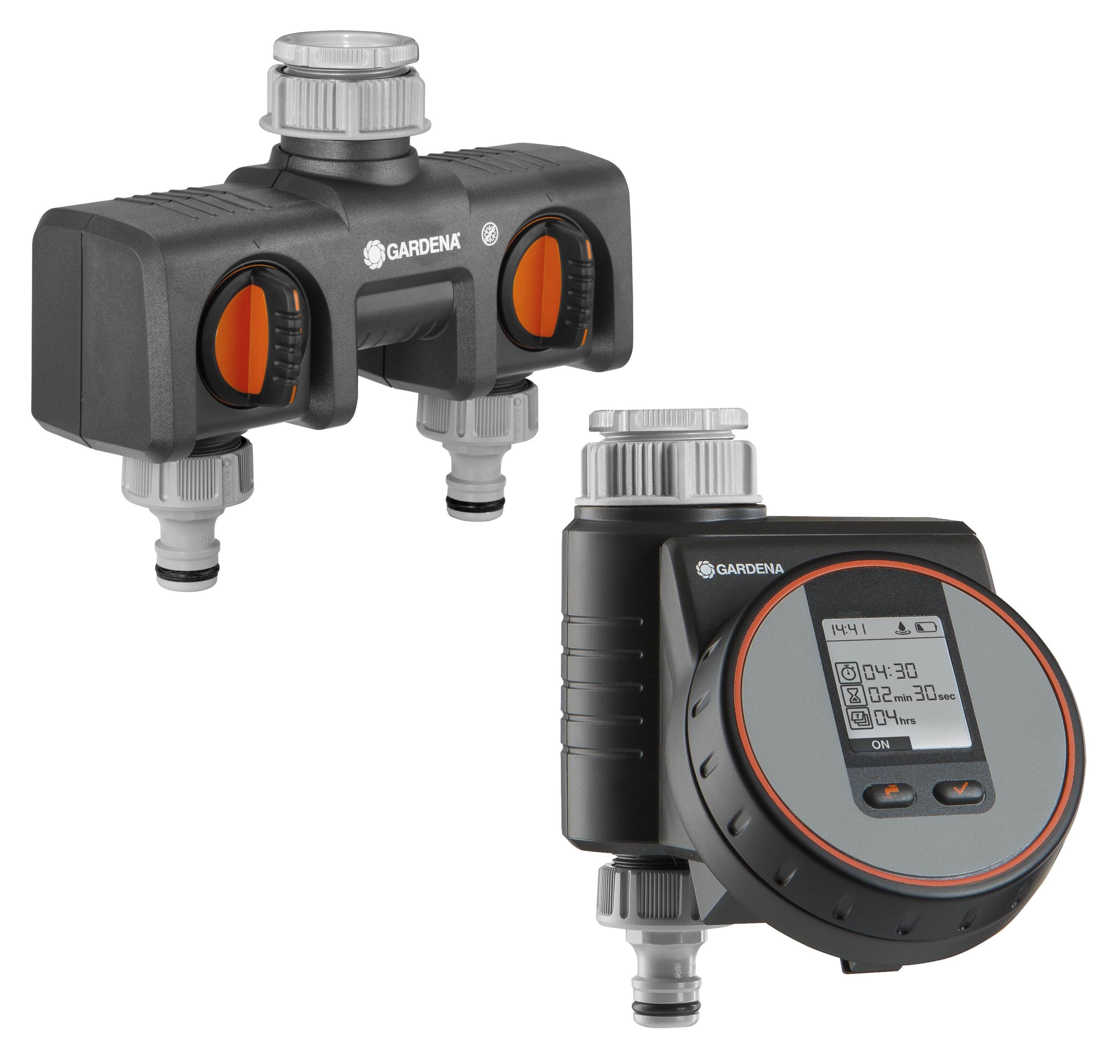 Gardena Flex Twin Tap Connector Set - Gartenbewaesserung