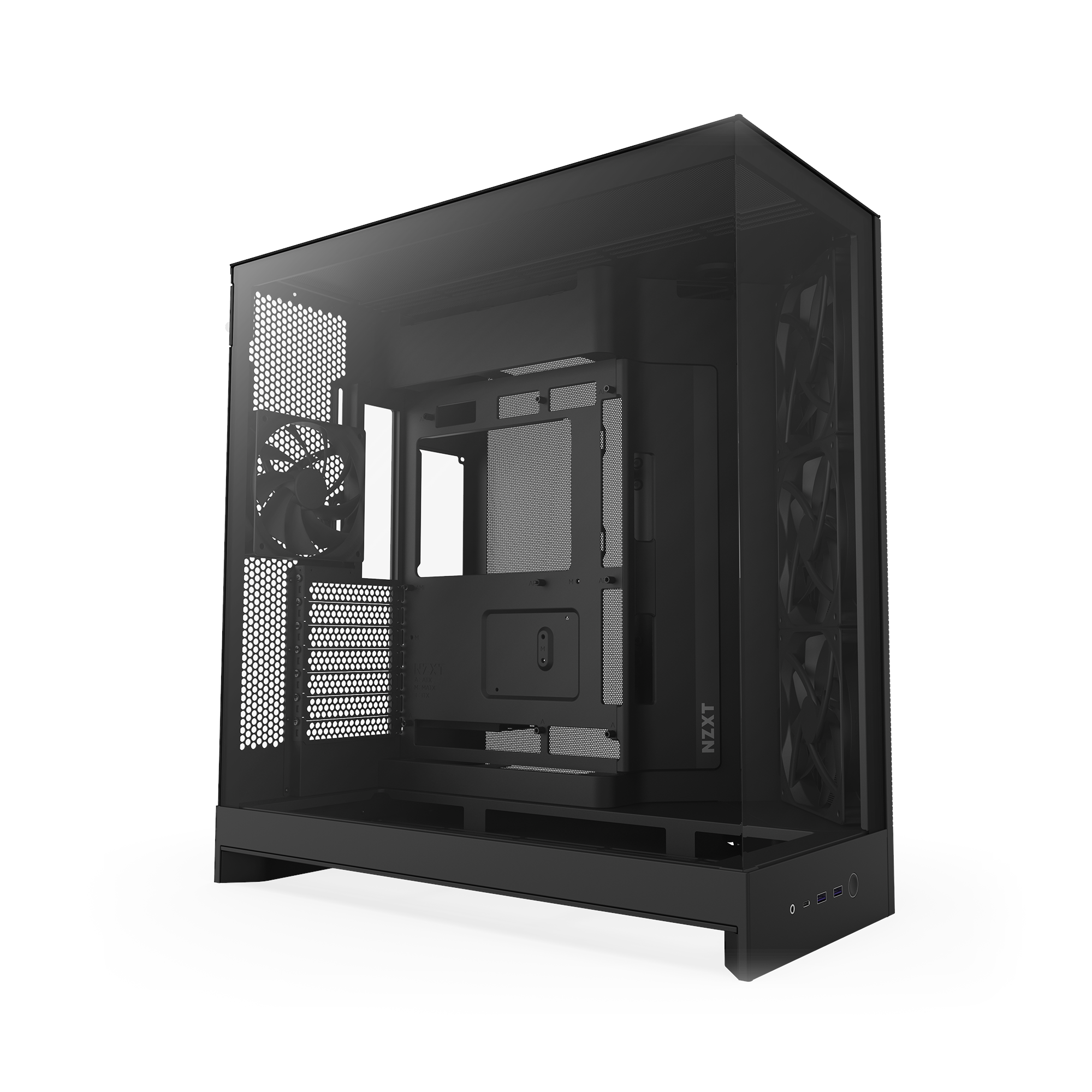 Nzxt H9 Flow (2025) - All Black - Gehäuse - Miditower - Schwarz - Gehaeuse