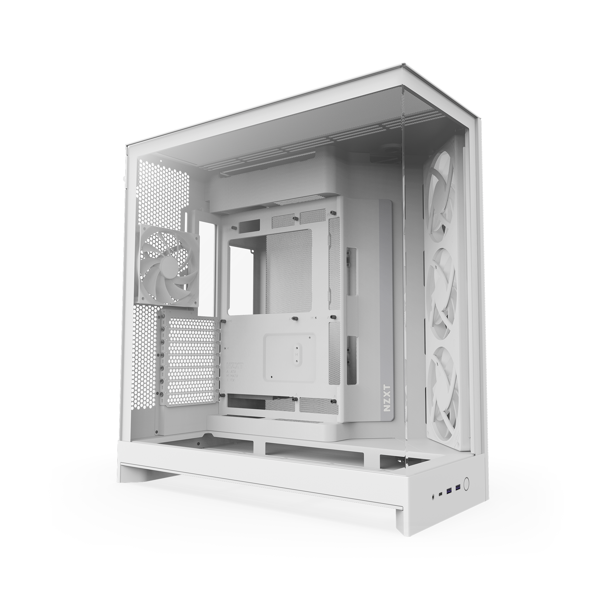 Nzxt H9 Flow Rgb (2025) - All White - Gehäuse - Miditower - Weiß - Gehaeuse
