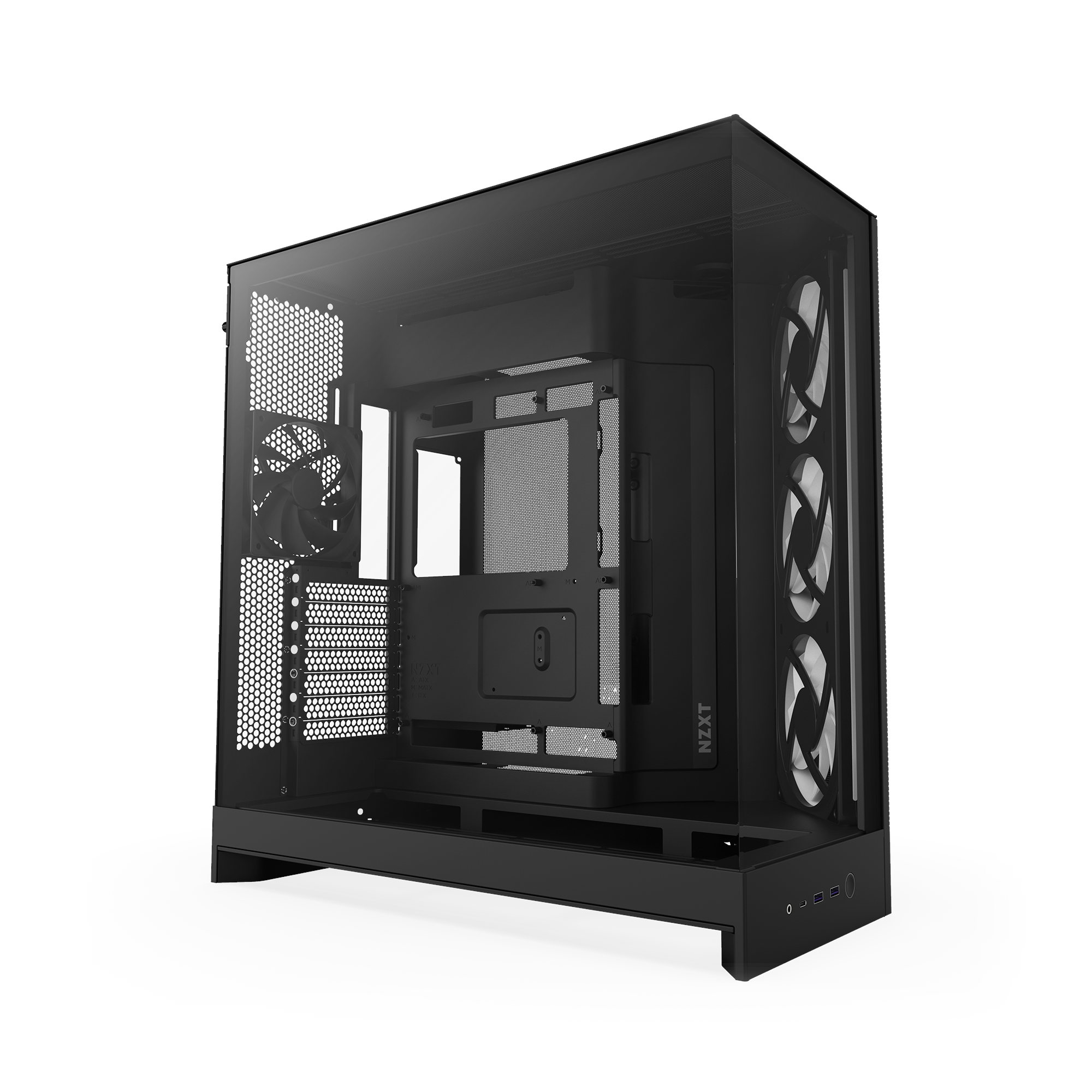 Nzxt H9 Flow Rgb (2025) - All Black - Gehäuse - Miditower - Schwarz - Gehaeuse Cm-h92fb-r1