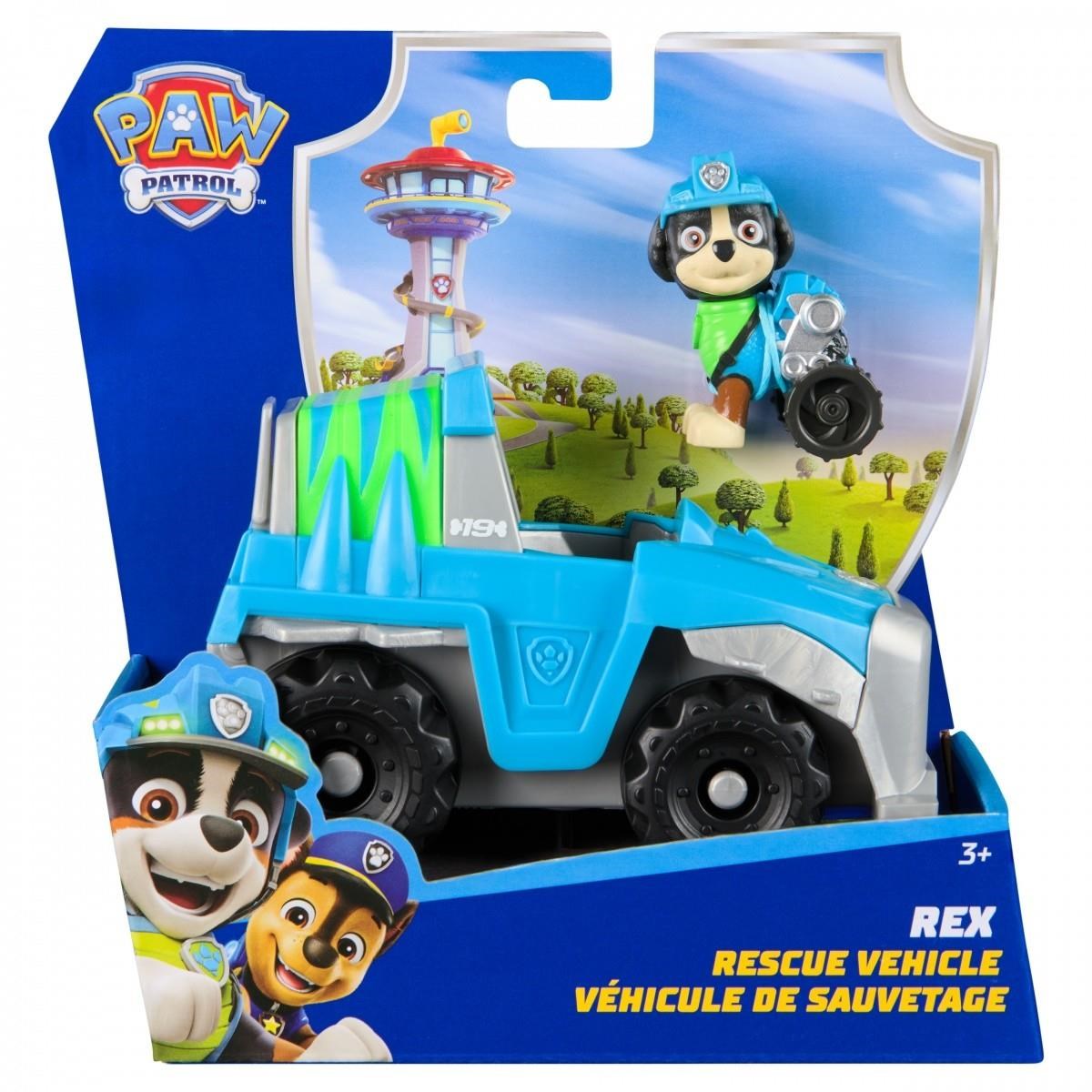 Paw Patrol Basisfahrzeug 2.0 - Rex - Spielzeugauto 6071216