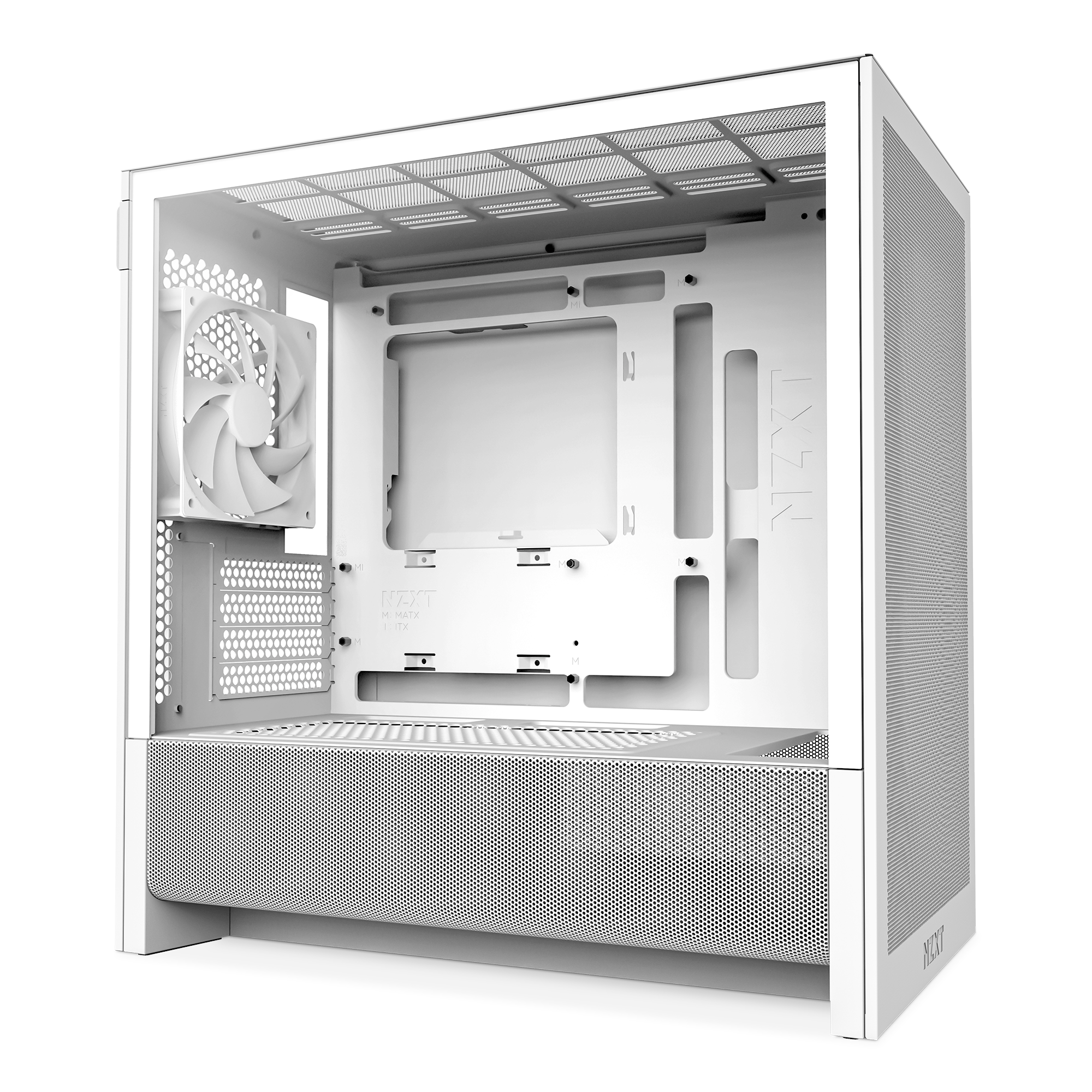 Nzxt H3 Flow (2025) - All White - Gehäuse - Miditower - Weiß - Gehaeuse