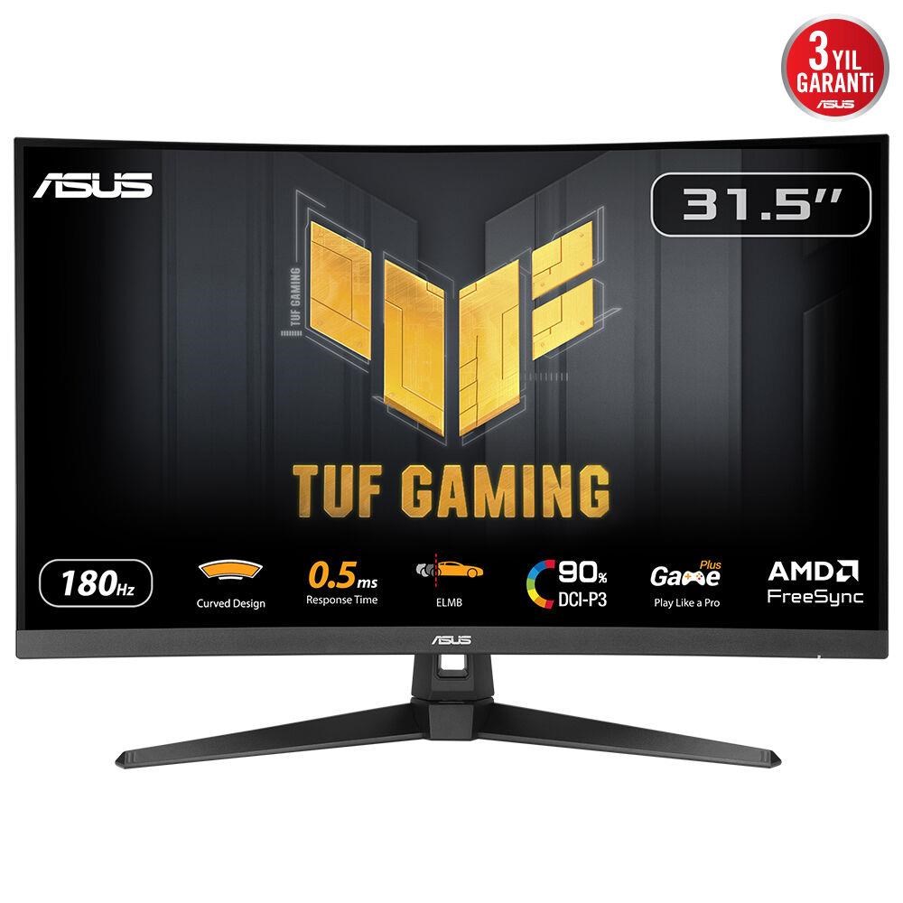 32" Asus Tuf Gaming Vg32wq3b - 2560x1440 (Qhd) - 180hz - VA - Bildschirm Black 90lm0ap1-b01171