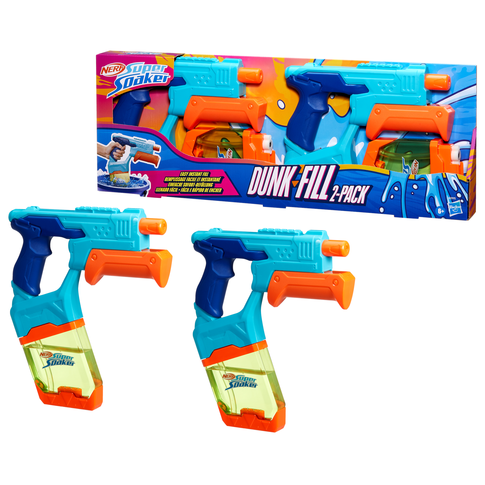 Nerf Super Soaker Dunk-fill Water Blaster 2-pack - Wasserspielzeug G09955l0