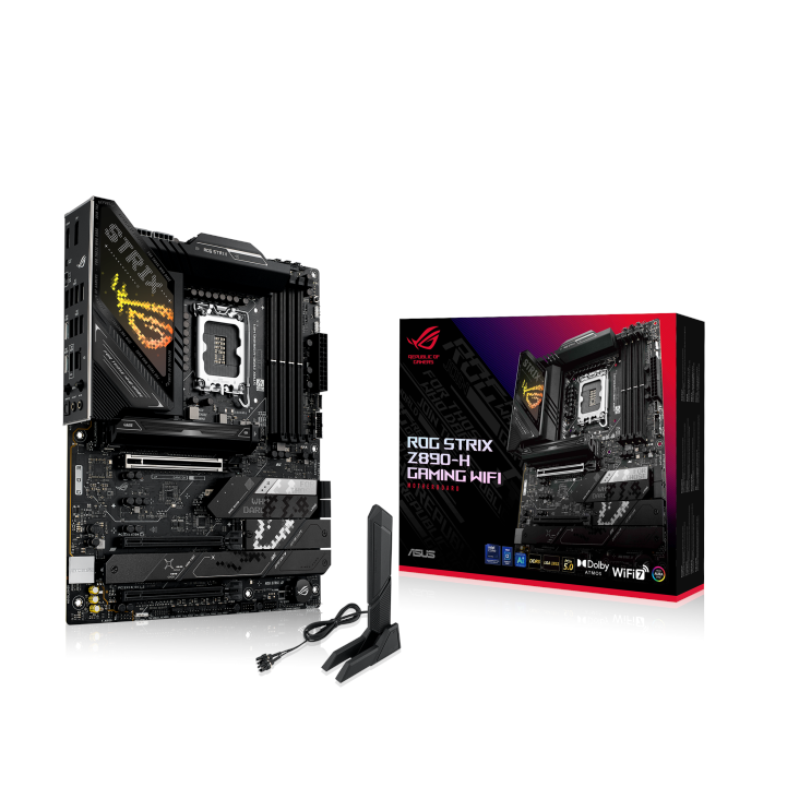 Asus Rog Strix Z890-h Gaming Wifi Mainboard - Intel Z890 - Intel Lga1851 - Ddr5 Ram - Atx