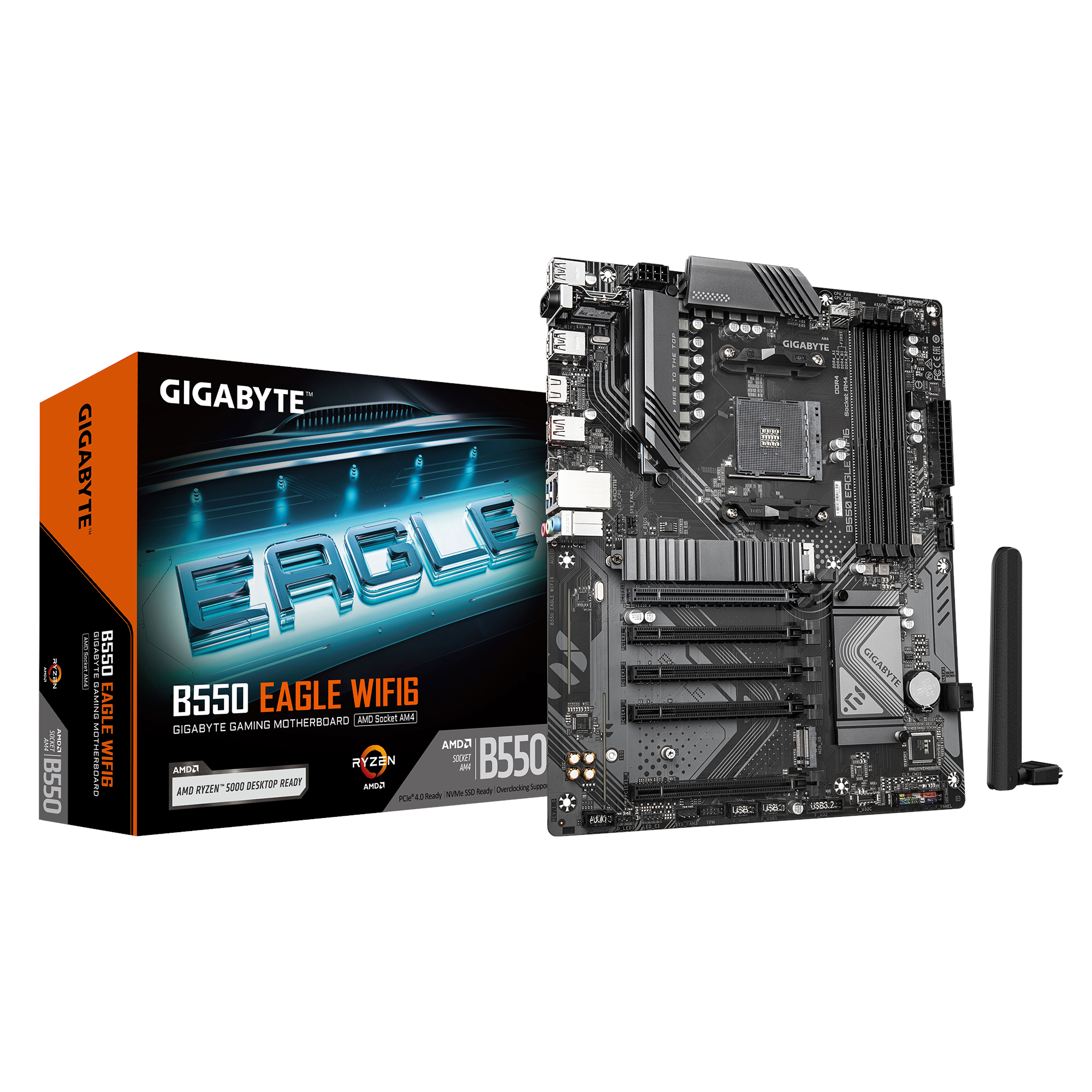 Gigabyte B550 Eagle Wifi6 Mainboard - Amd B550 - Amd Am4 - Ddr4 Ram - Atx