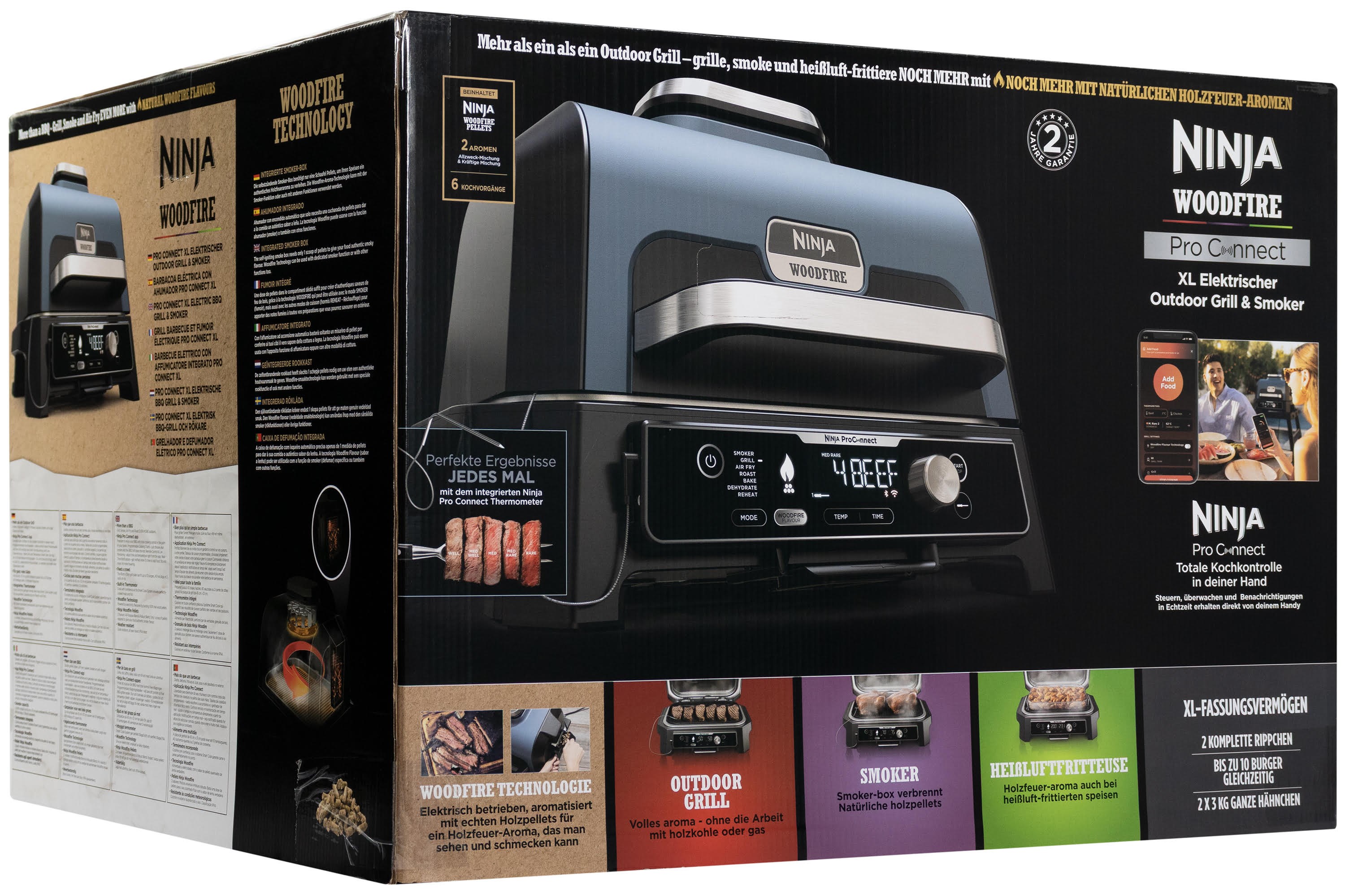 Ninja Woodfire Pro Connect XL Electric Bbq Grill & Smoker - Grill Und Zubehoer