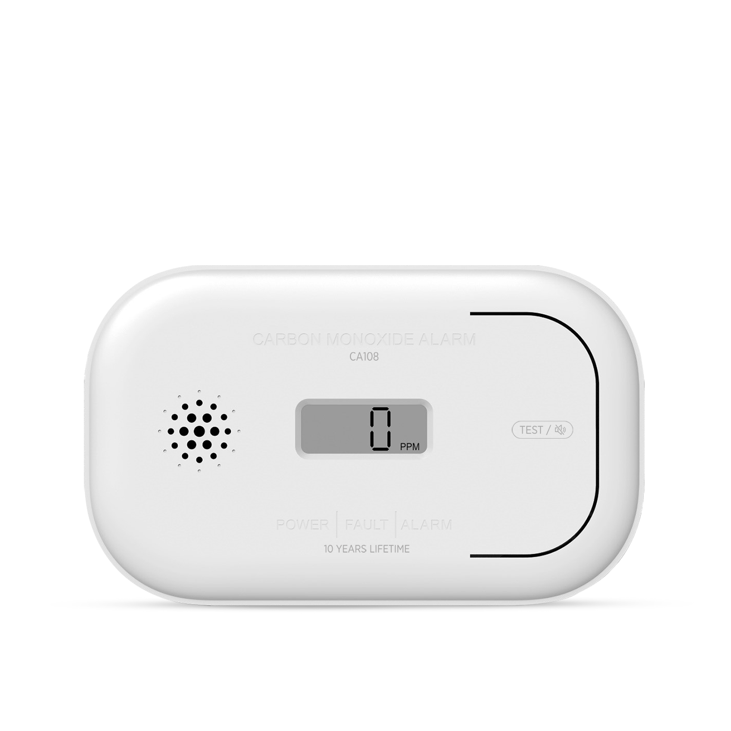 Housegard Ca108 Carbon Monoxide Alarm With Lcd Display Incl. 3-year Battery White - Sicherheit