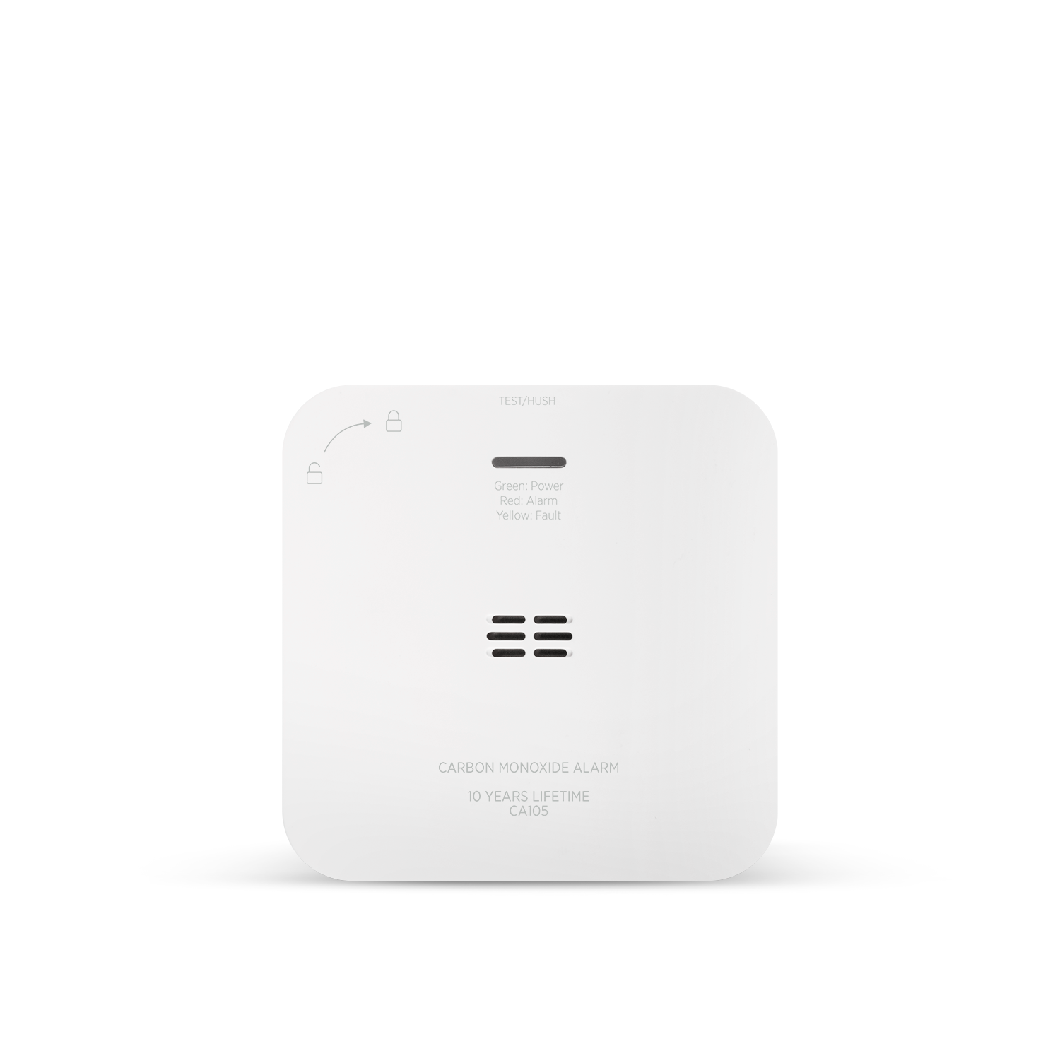 Housegard Luma Carbon Monoxide Alarm, Wireless, Incl. 5-year Battery, White - Sicherheit 604031