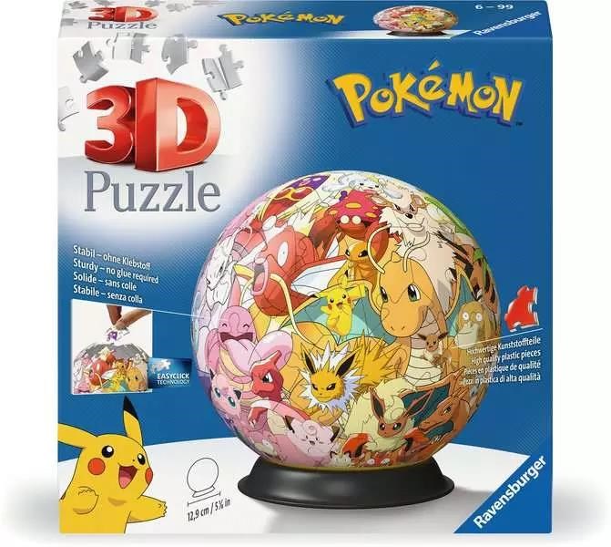Ravensburger Puzzle Ball: Pokémon - Kanto Region 3D Puzzle