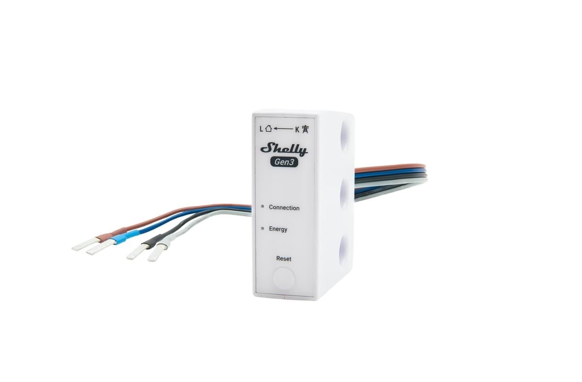 Shelly 3em-63w Gen3 (Wire Model) - Wifi 3-phase Energy Meter, 63a - Smart Home Shelly_3em_63w_Gen3