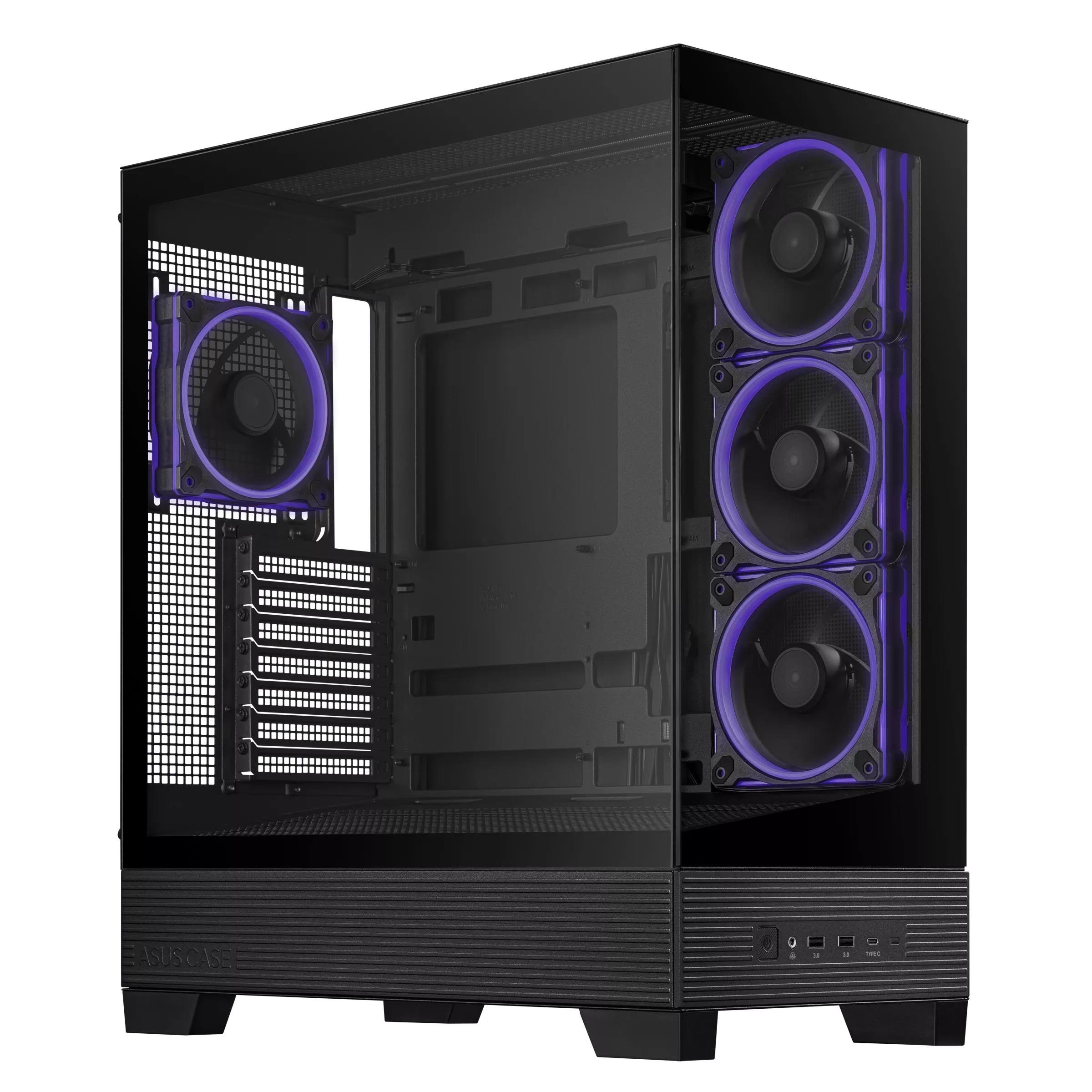Asus A31 Plus TG Argb Black - Gehäuse - Miditower - Schwarz - Gehaeuse 90dc00r0-b19000