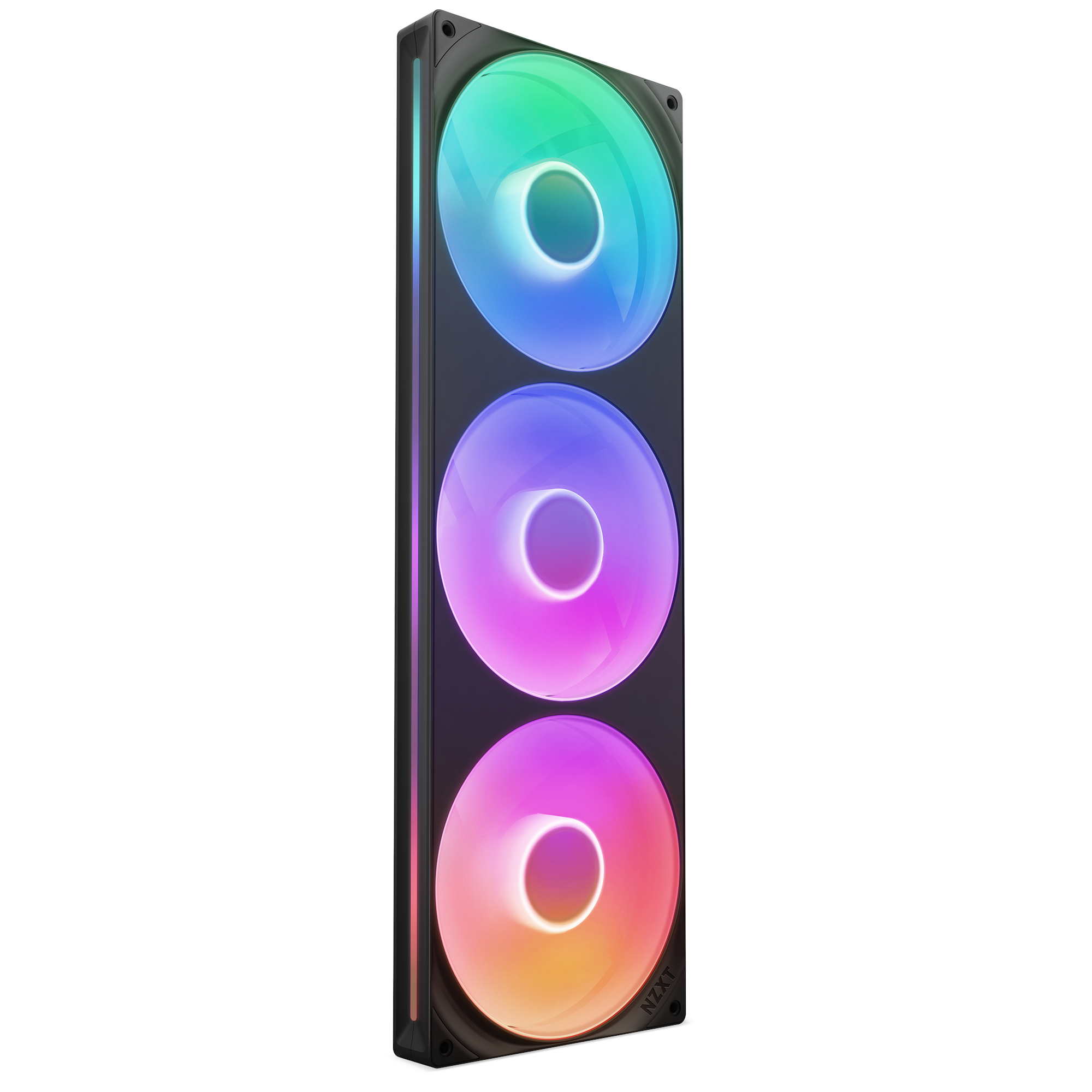Nzxt F420rgb Core (Single Frame 420mm Fan) - Black - Gehäuselüfter - 420mm - Schwarz Mit Rgb Led - 34 Dba - Gehaeuseluefter Rf-u42hf-b1