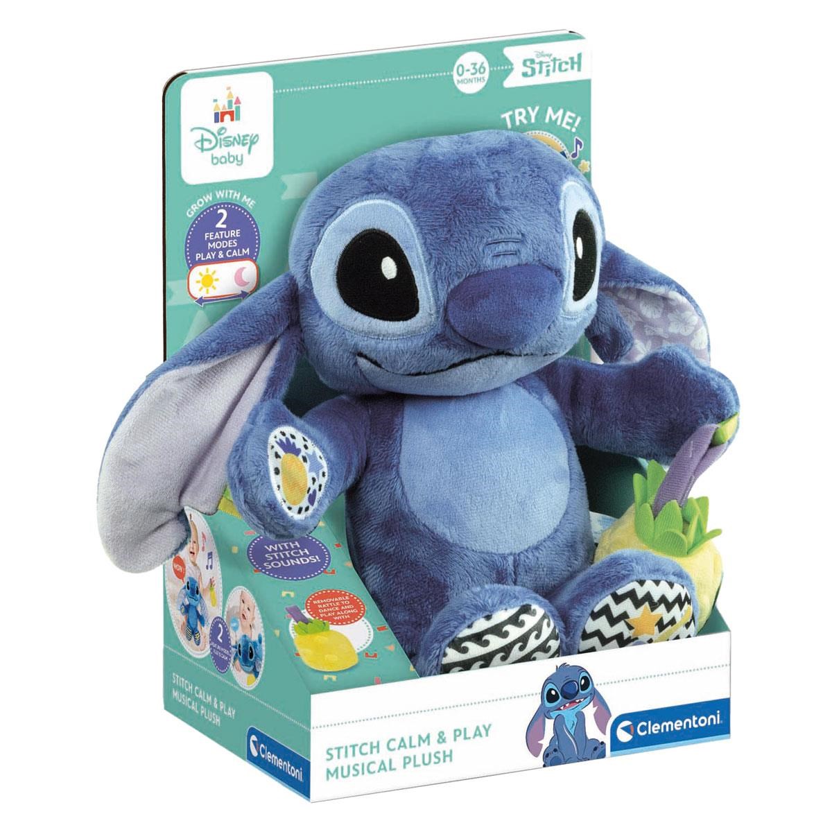Clementoni Baby - Disney Stitch Interactive Soft Toy Plush - Dolls Accessories